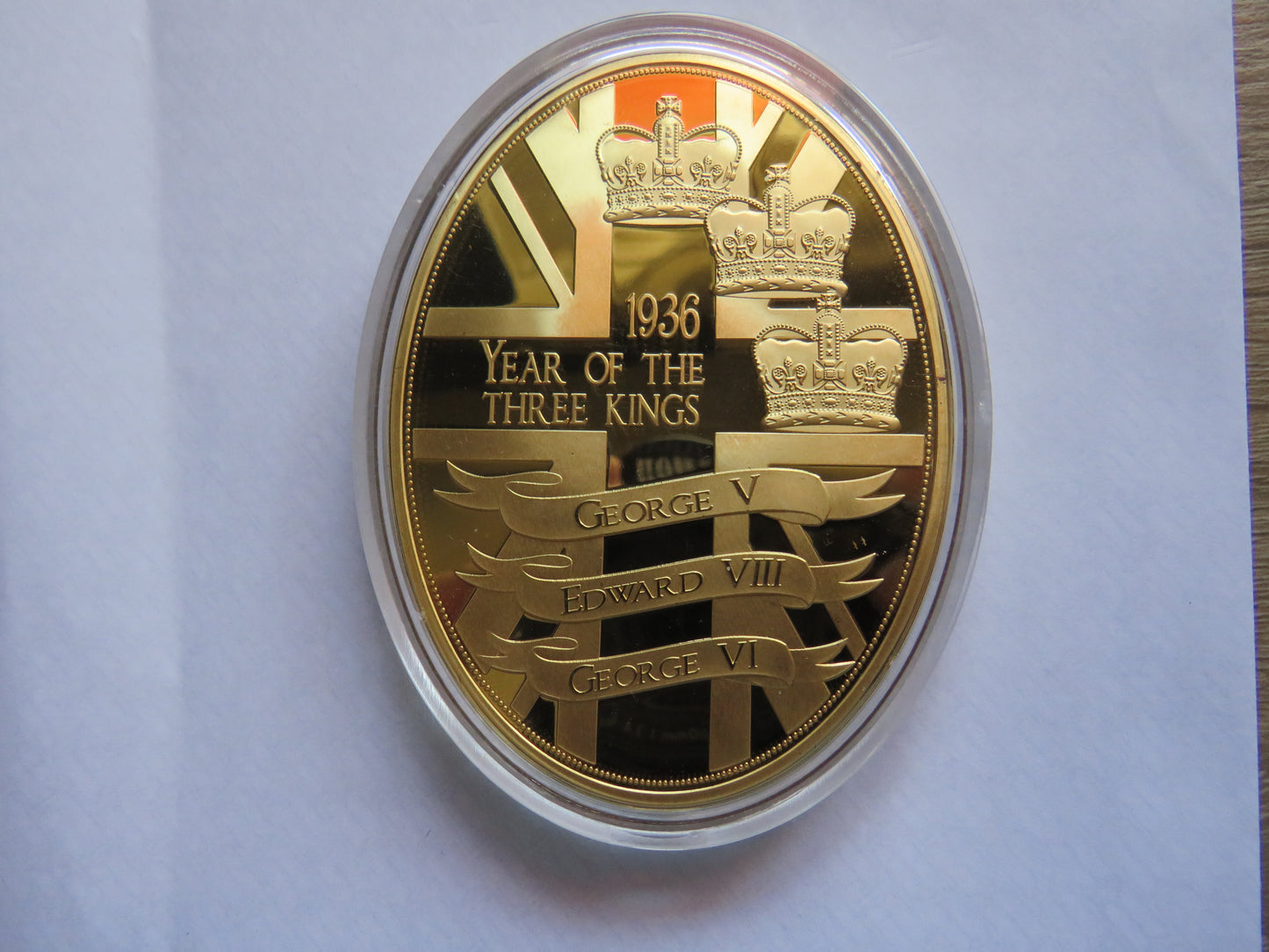 1936 The Year of The Three Kings George V Large Commemorative Coin / Medal