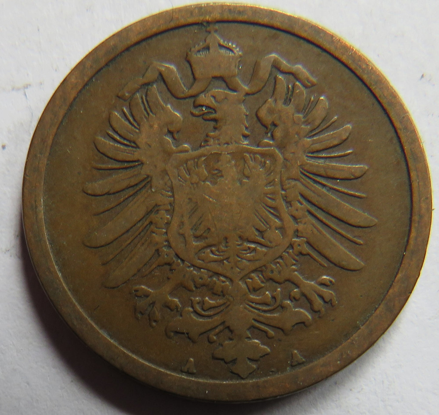 1874-A Germany 2 Pfennig Coin