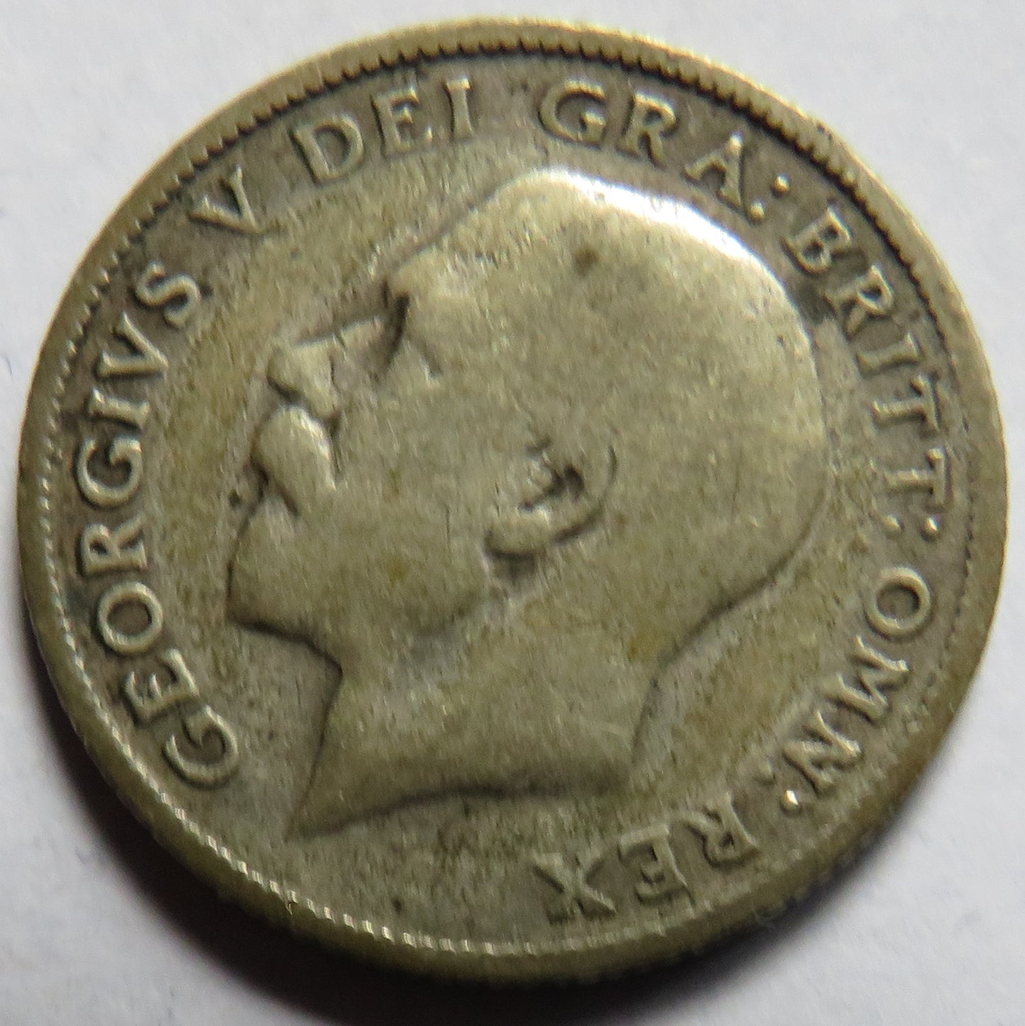 1923 King George V Silver Sixpence Coin Scarce Date