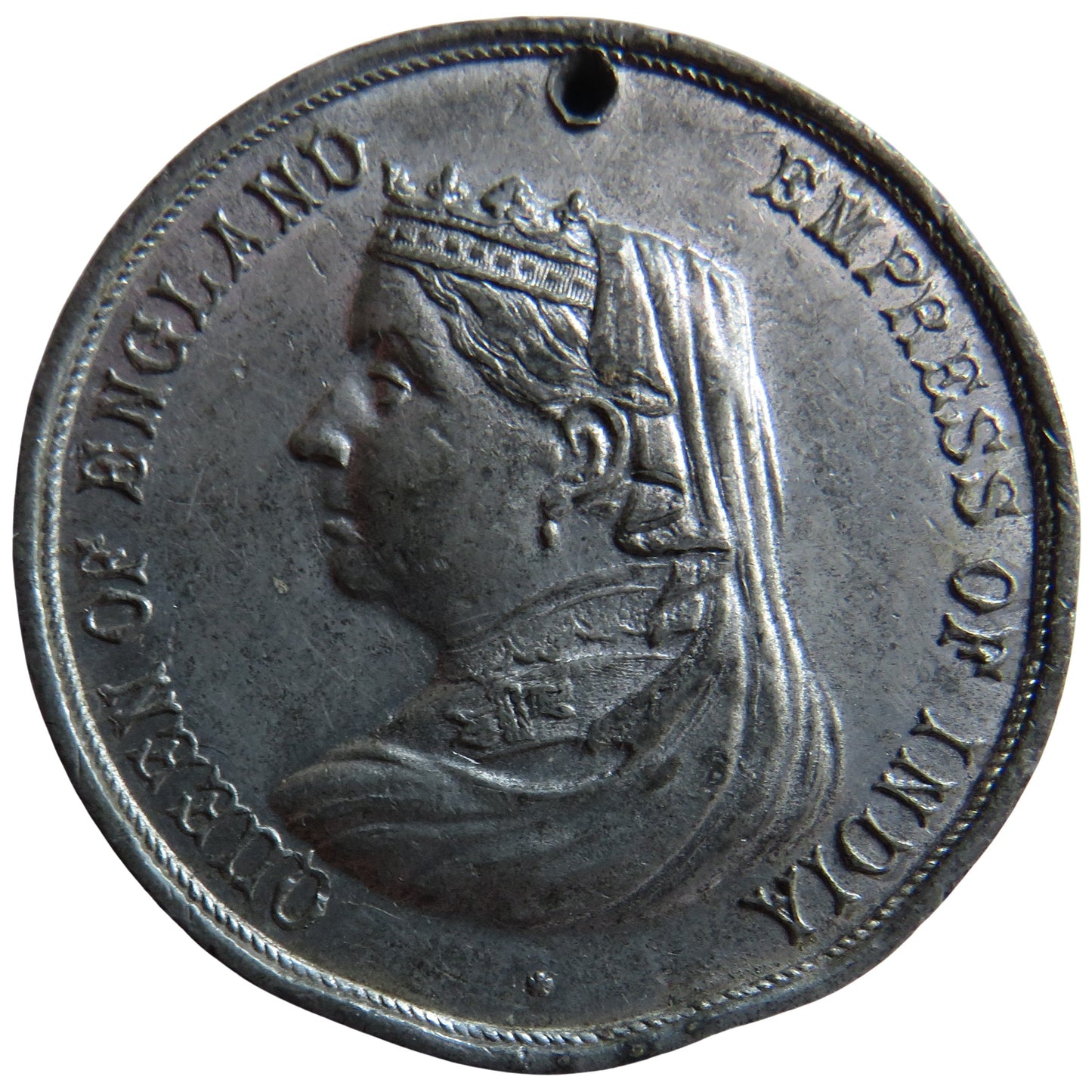 1887 Queen Victoria Queen of England Empress of India Jubilee Medal