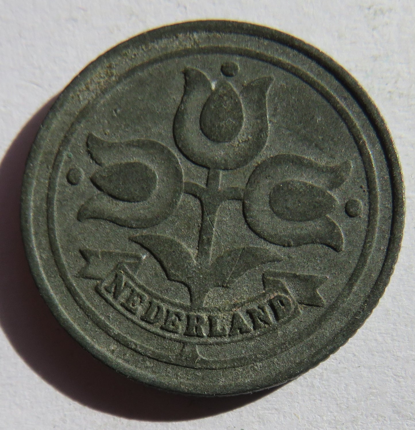 1942 Netherlands 10 Cents Coin