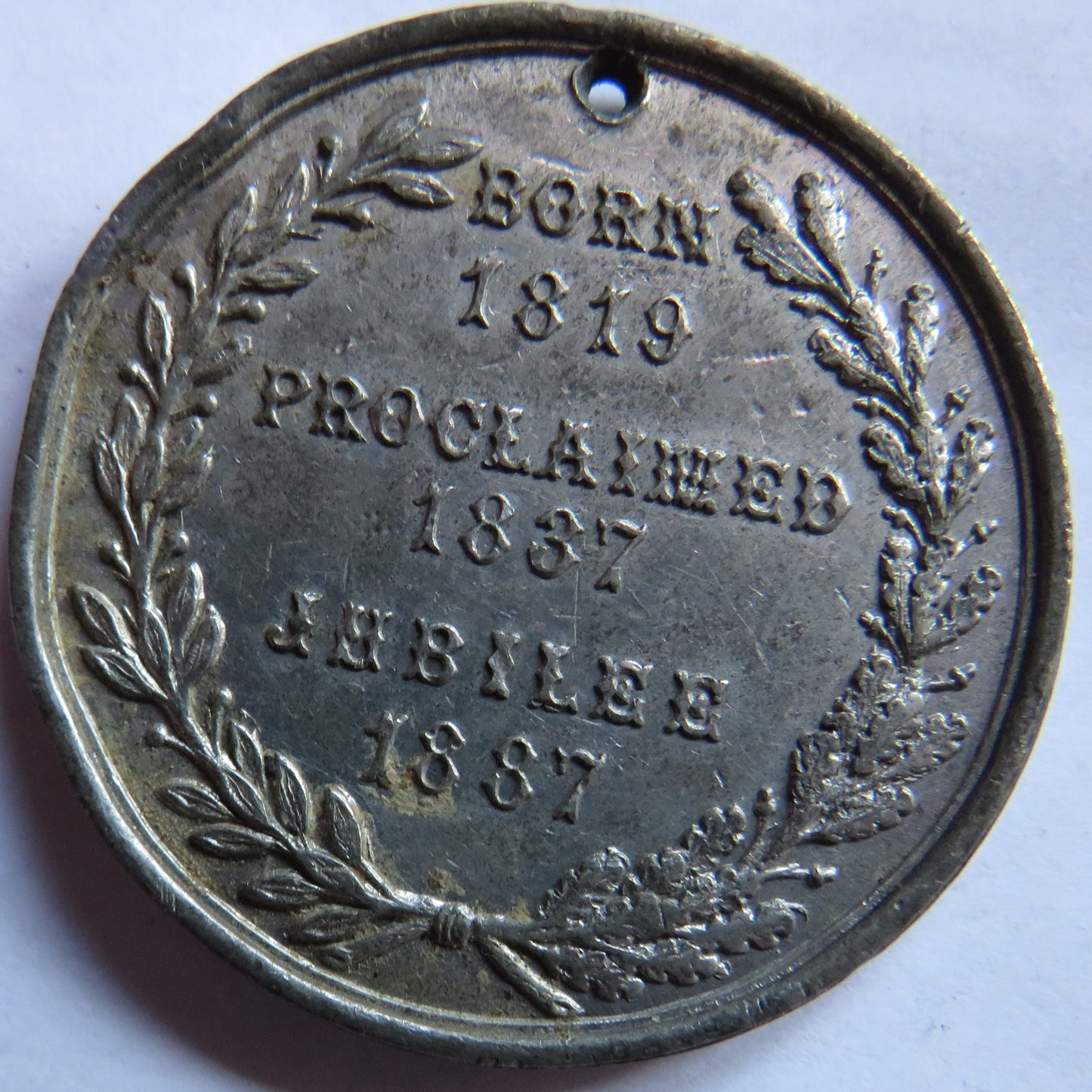 1887 Queen Victoria Queen of England Empress of India Jubilee Medal