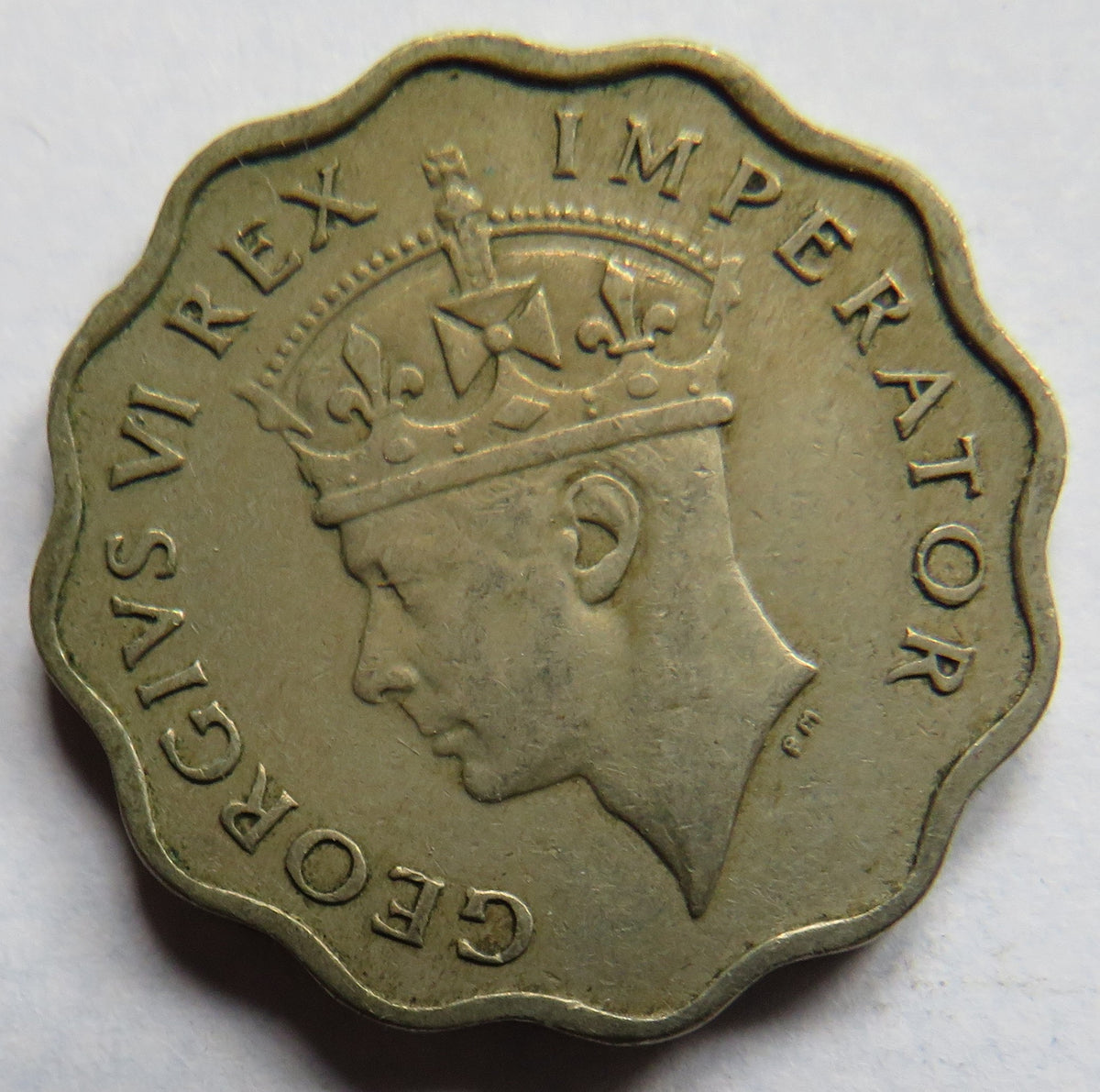 1938 King George VI Cyprus 1 Piastre Coin