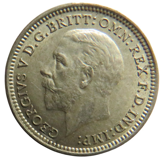 1926 King George V Silver Threepence Coin In High Grade - Great Britain