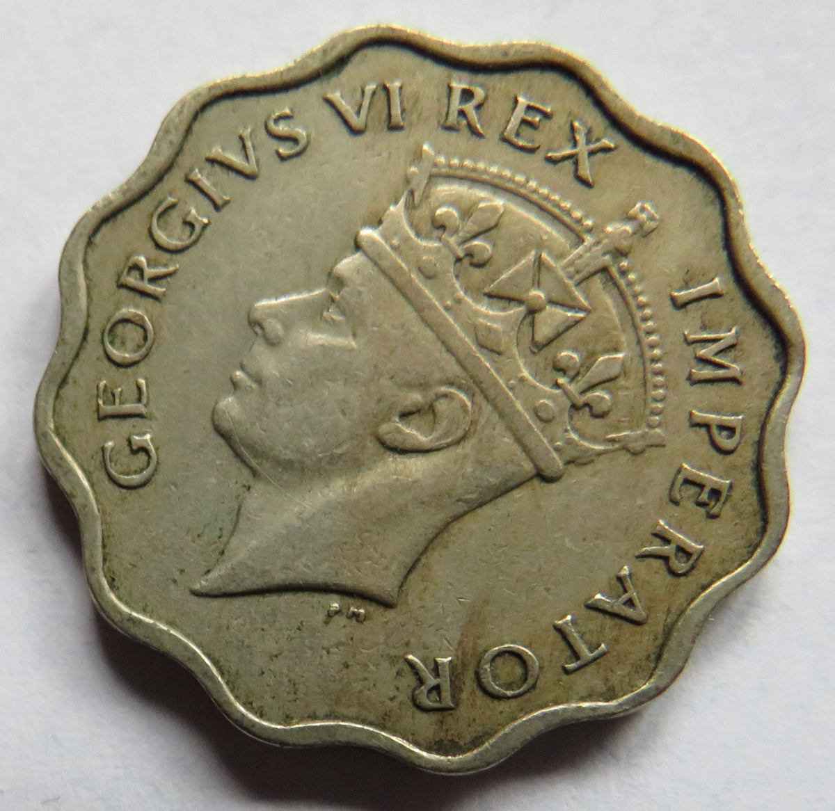 1938 King George VI Cyprus 1 Piastre Coin