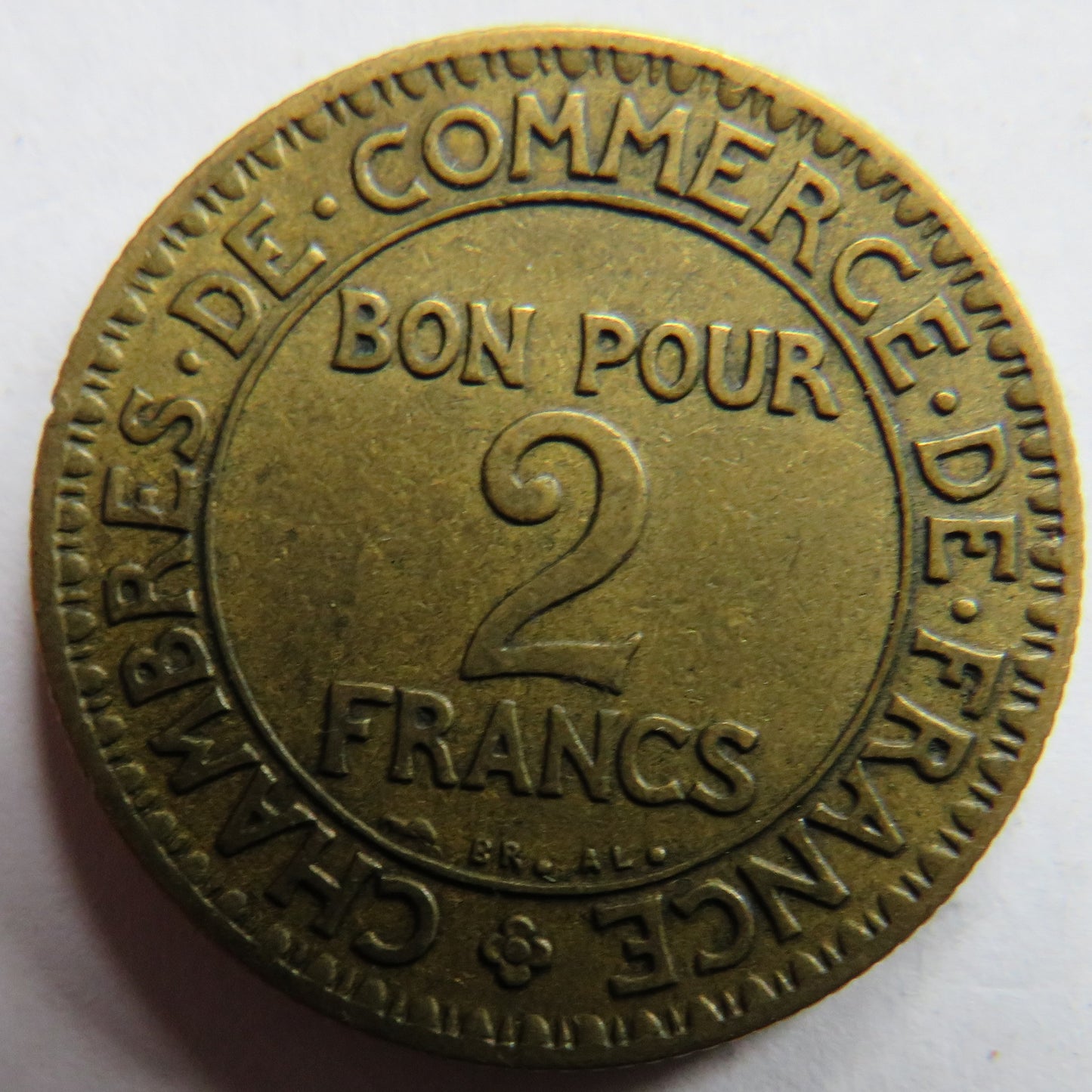 1922 France 2 Francs Coin