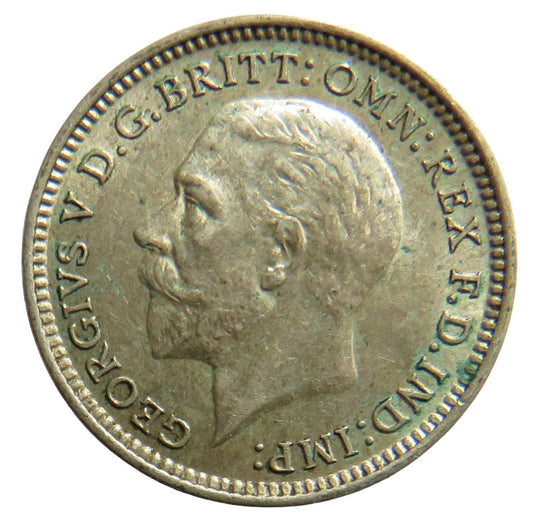 1932 King George V Silver Threepence Coin - Great Britain