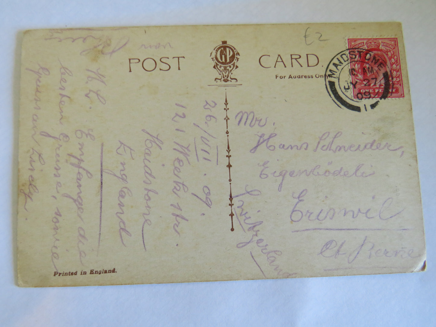 Vintage Warship Postcard of H.M.S. "Defence"