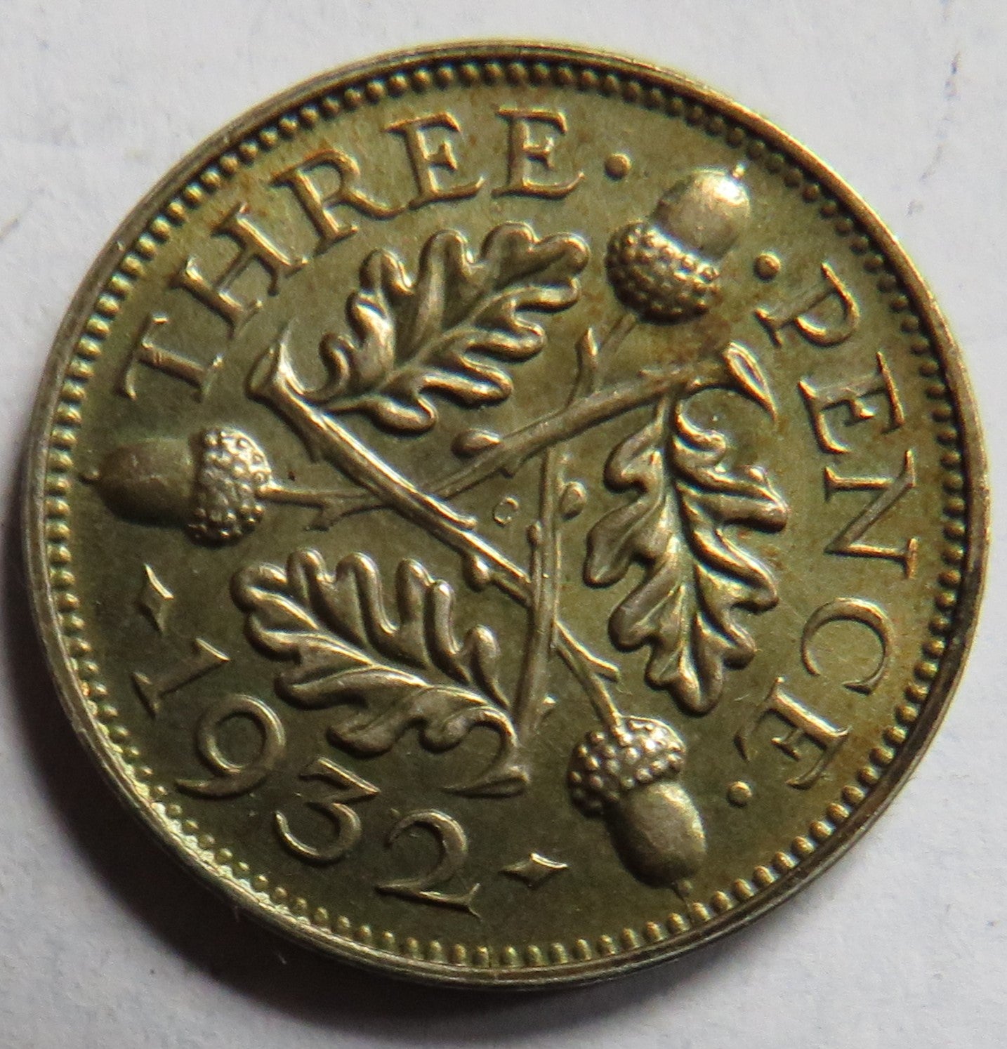 1932 King George V Silver Threepence Coin In High Grade - Great Britain