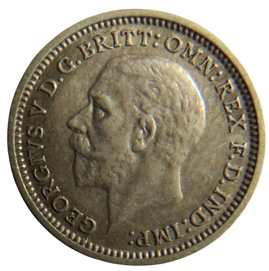1936 King George V Silver Threepence Coin - Great Britain