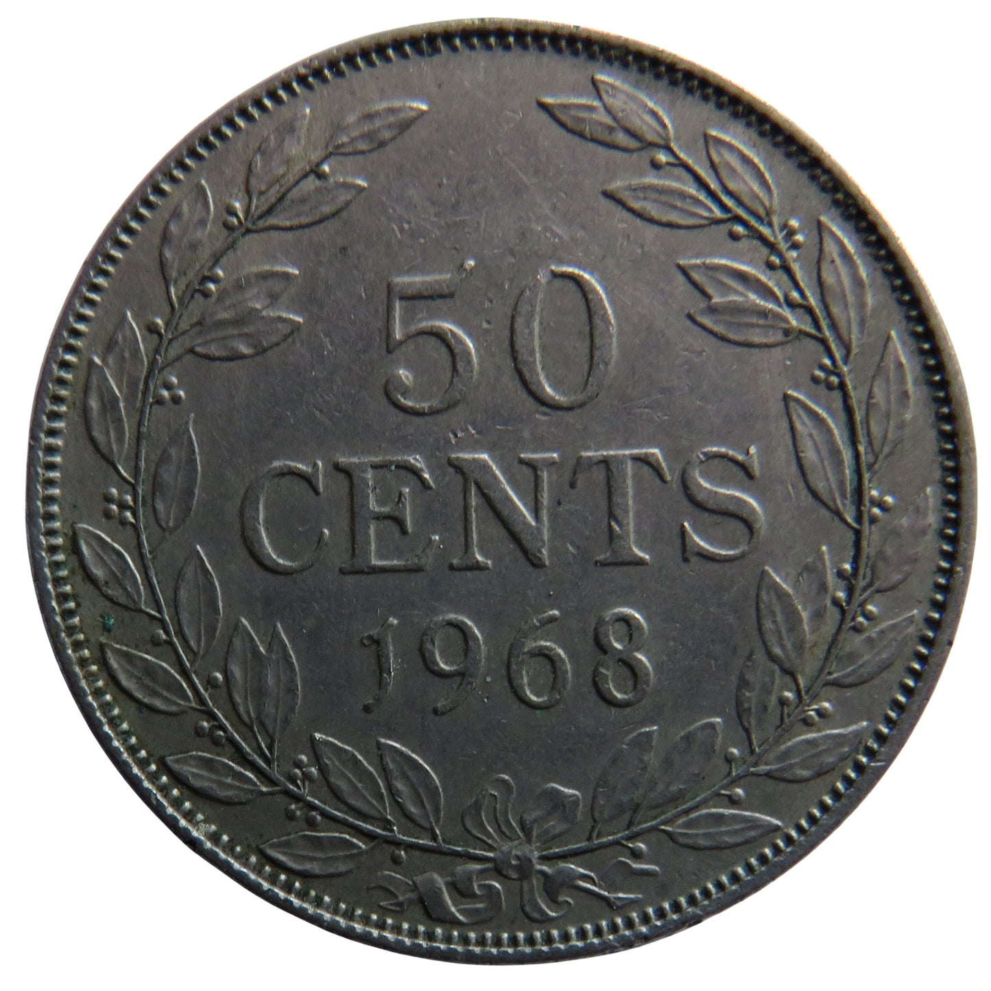 1968 Liberia 50 Cents Coin