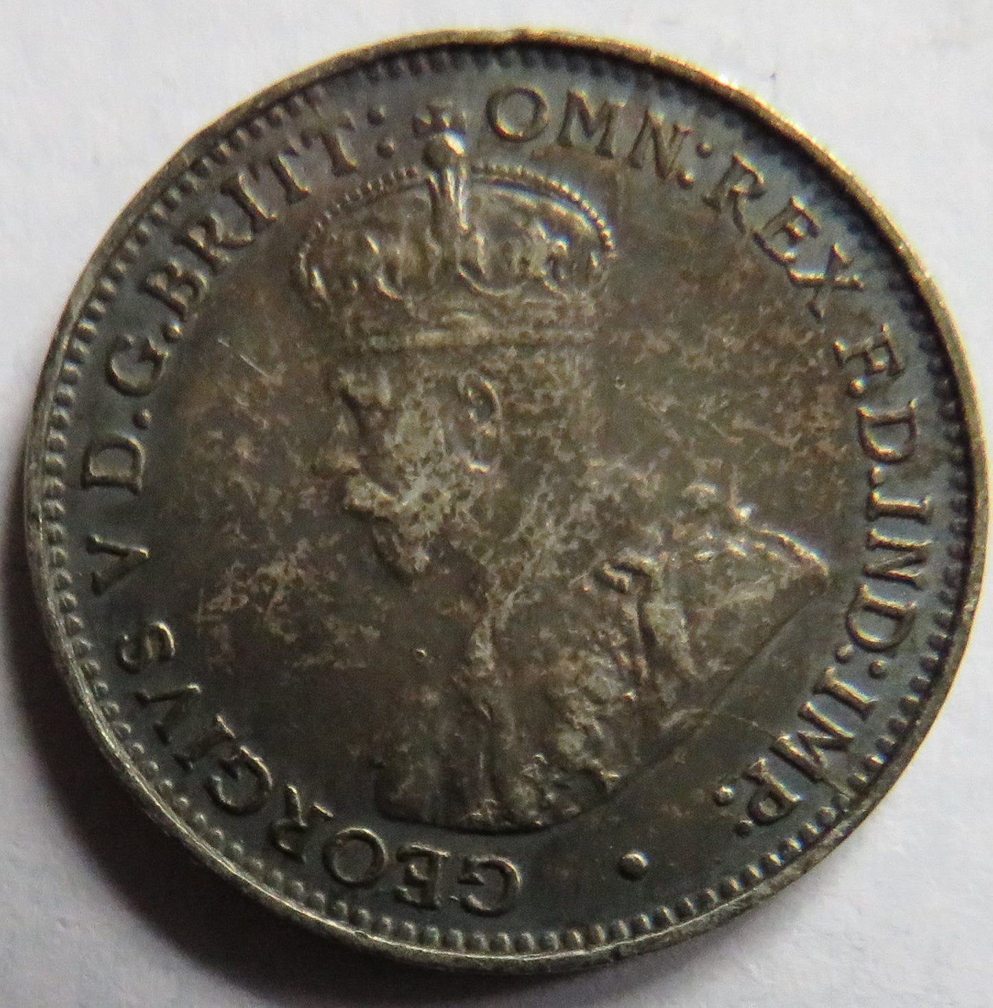 1927 King George V Australia Silver Threepence Coin Nice Condition