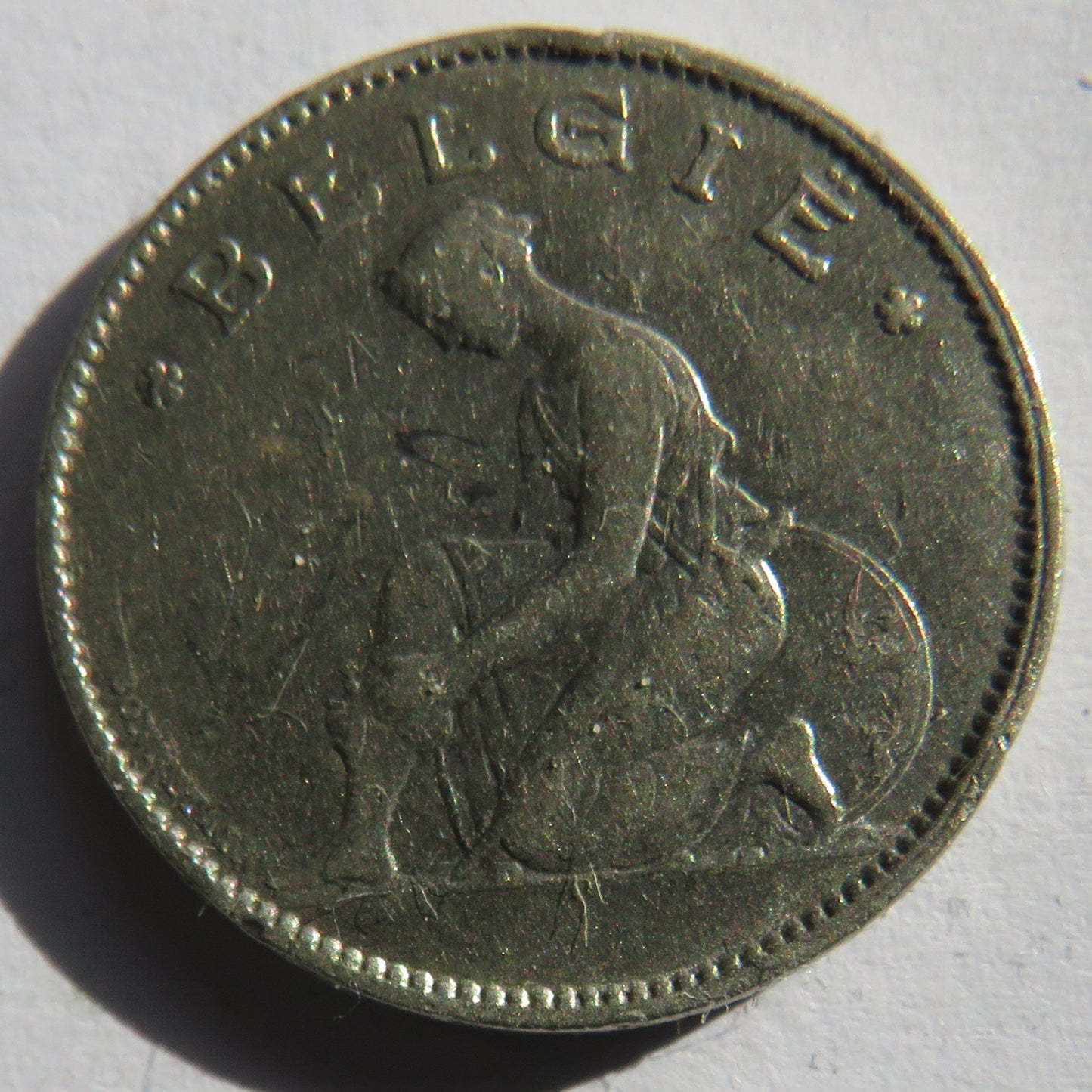 1923 Belgium One France Coin