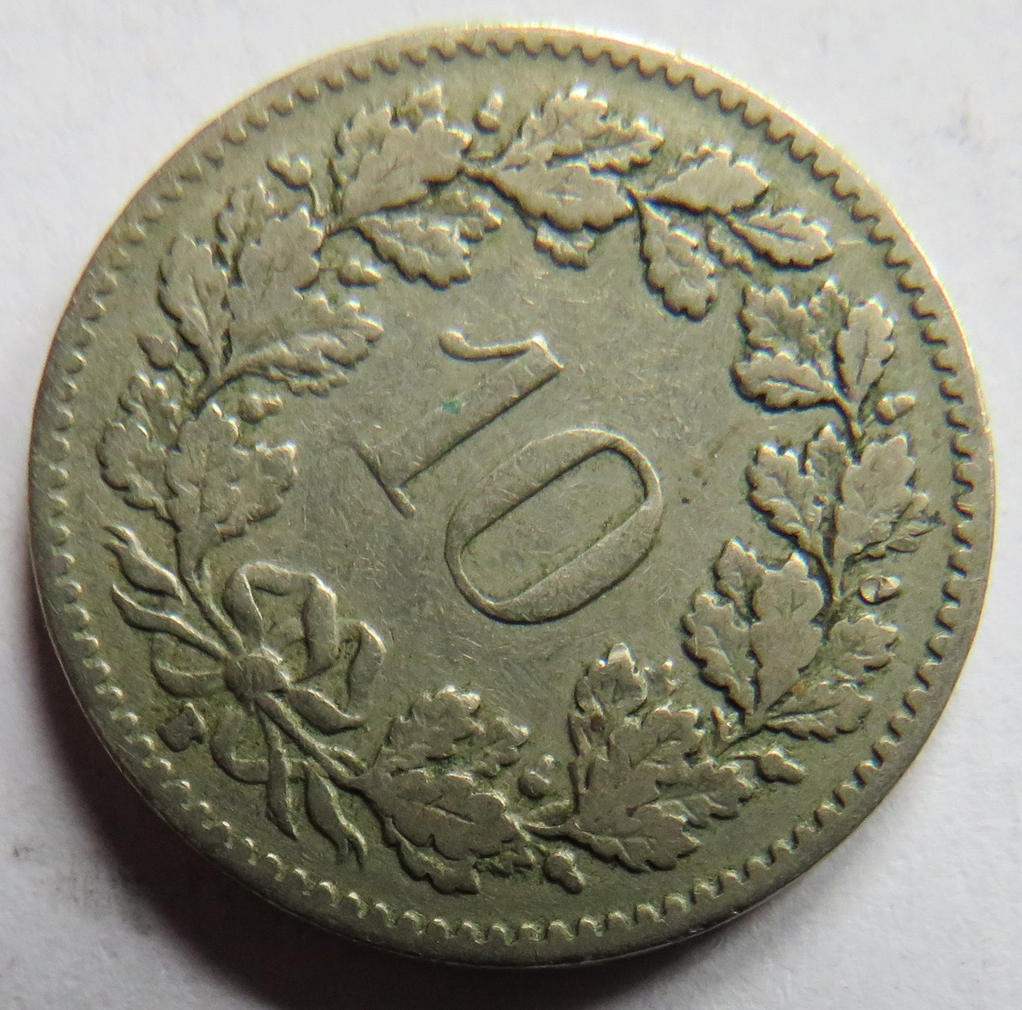 1907 Switzerland 10 Rappen Coin