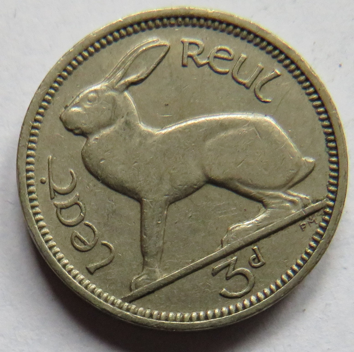 1943 Ireland Eire Threepence Coin