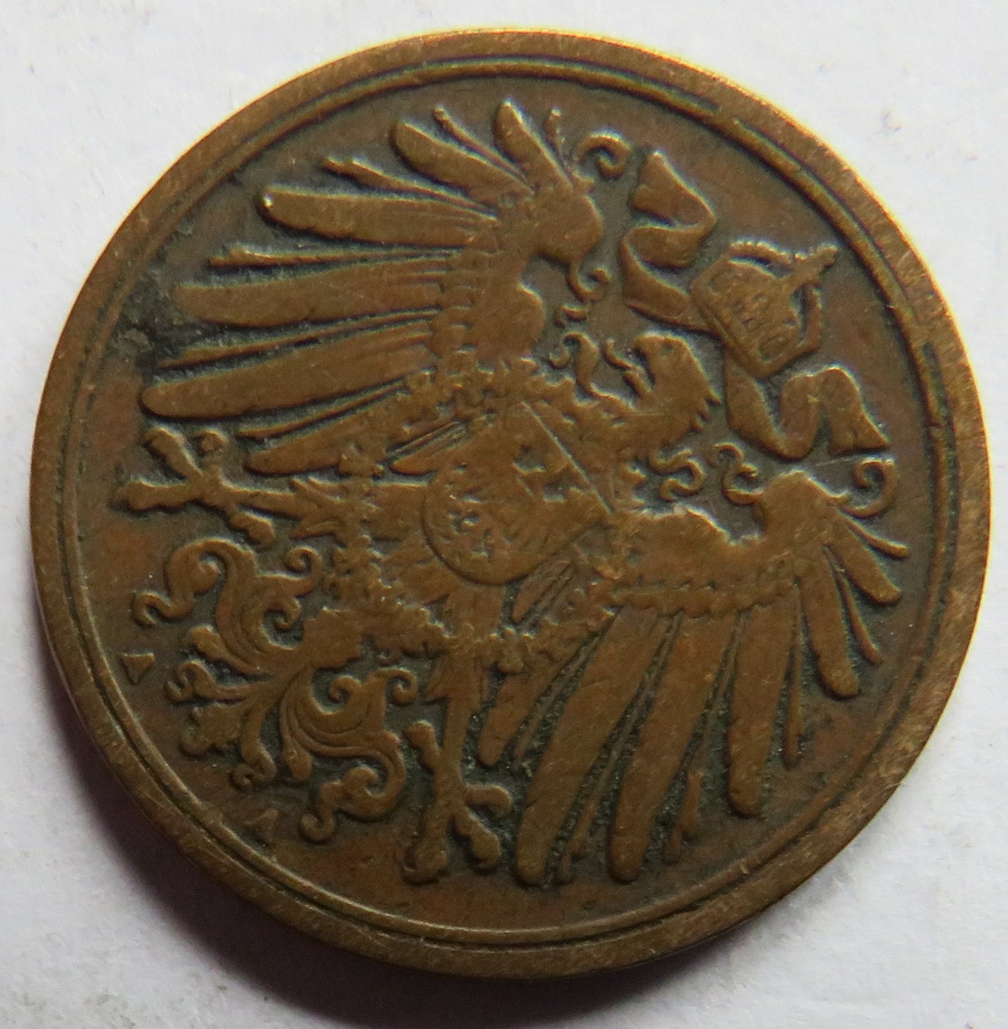 1895-A Germany One Pfennig Coin