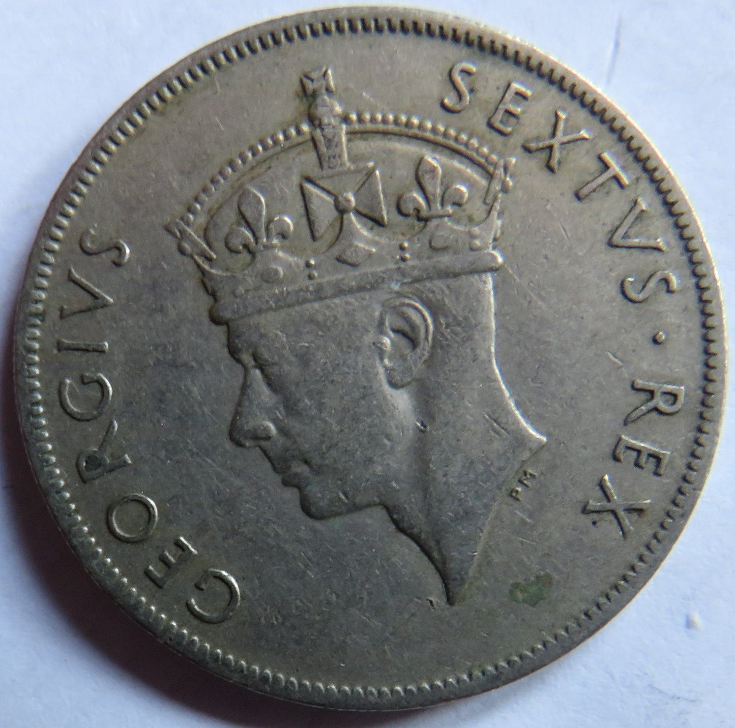 1950 King George VI East Africa One Shilling Coin