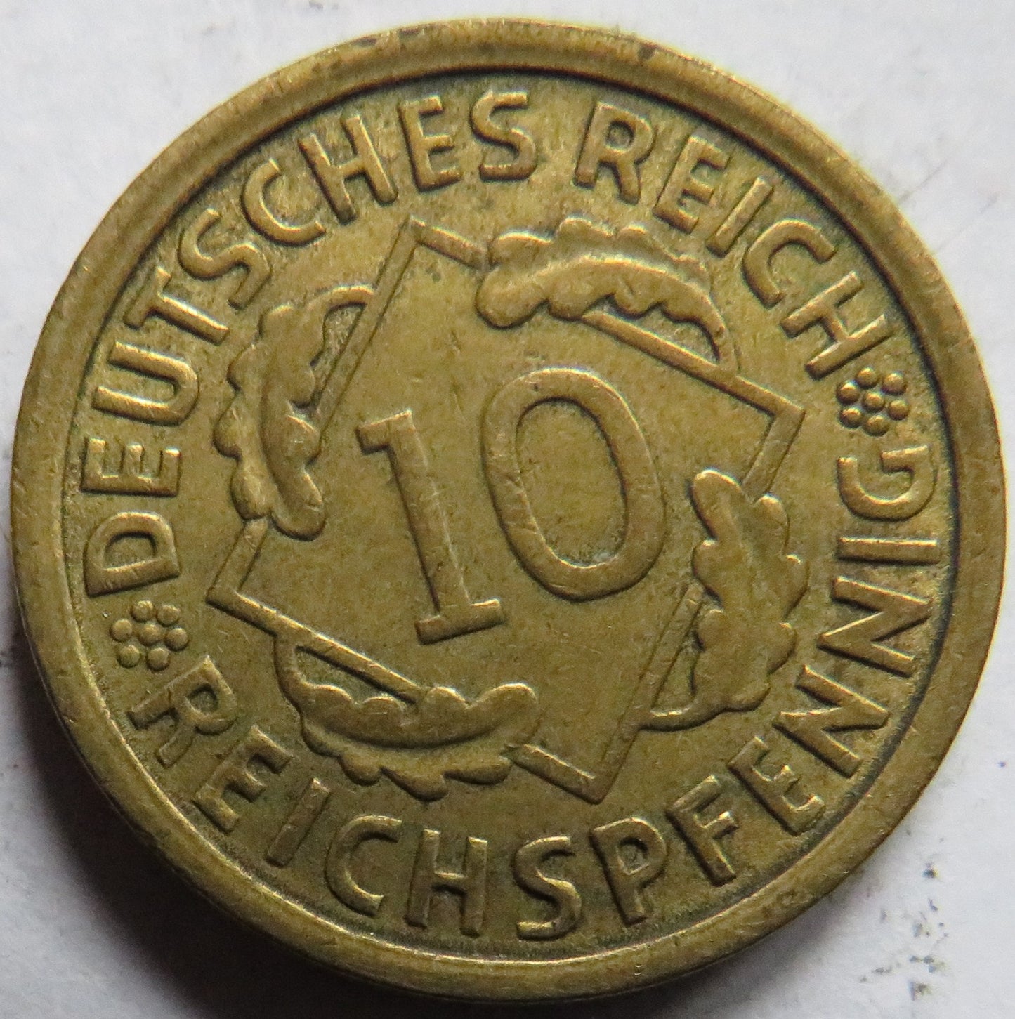 1936-A Germany - Weimar Republic 10 Reichspfennig Coin