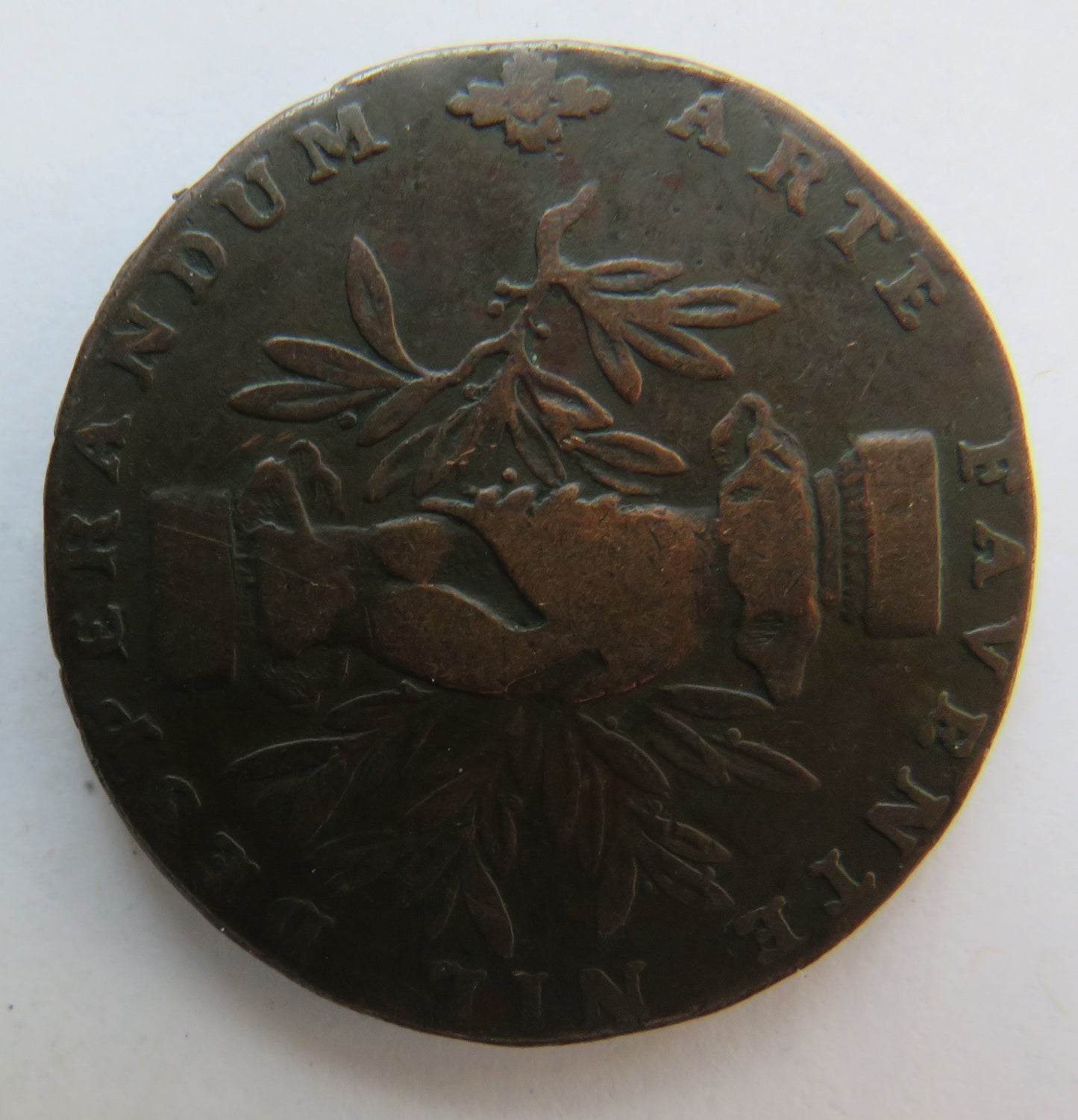 18thC Leek Commercial Halfpenny Token