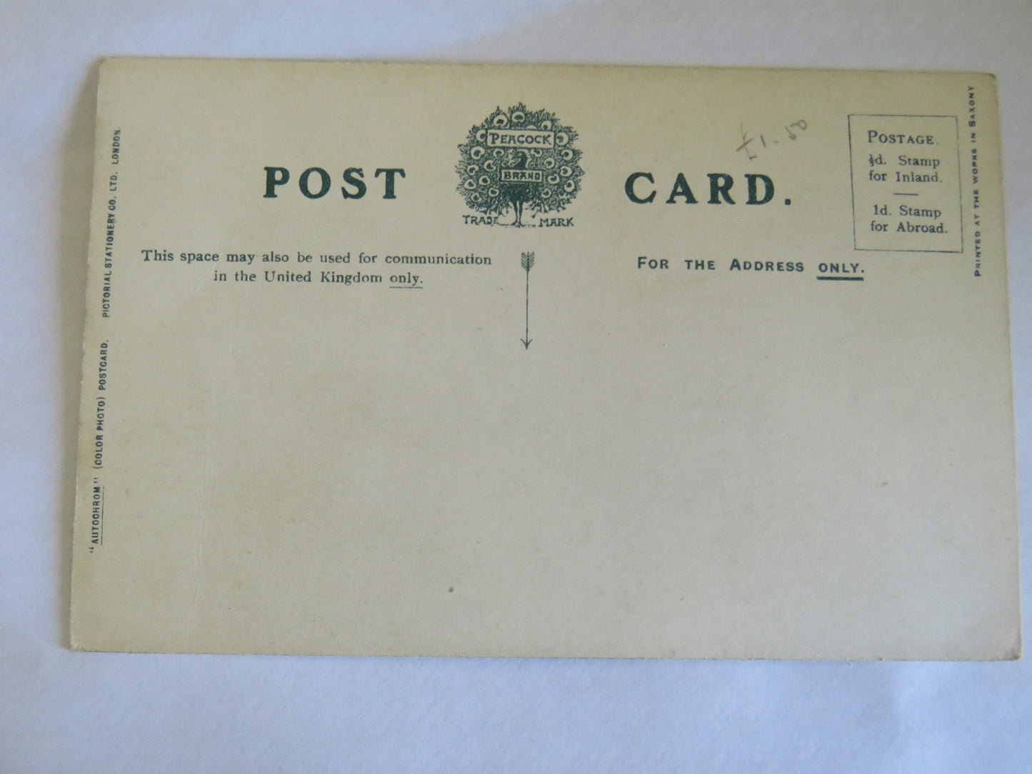 Vintage Postcard of H.M.S. "Thunderer"