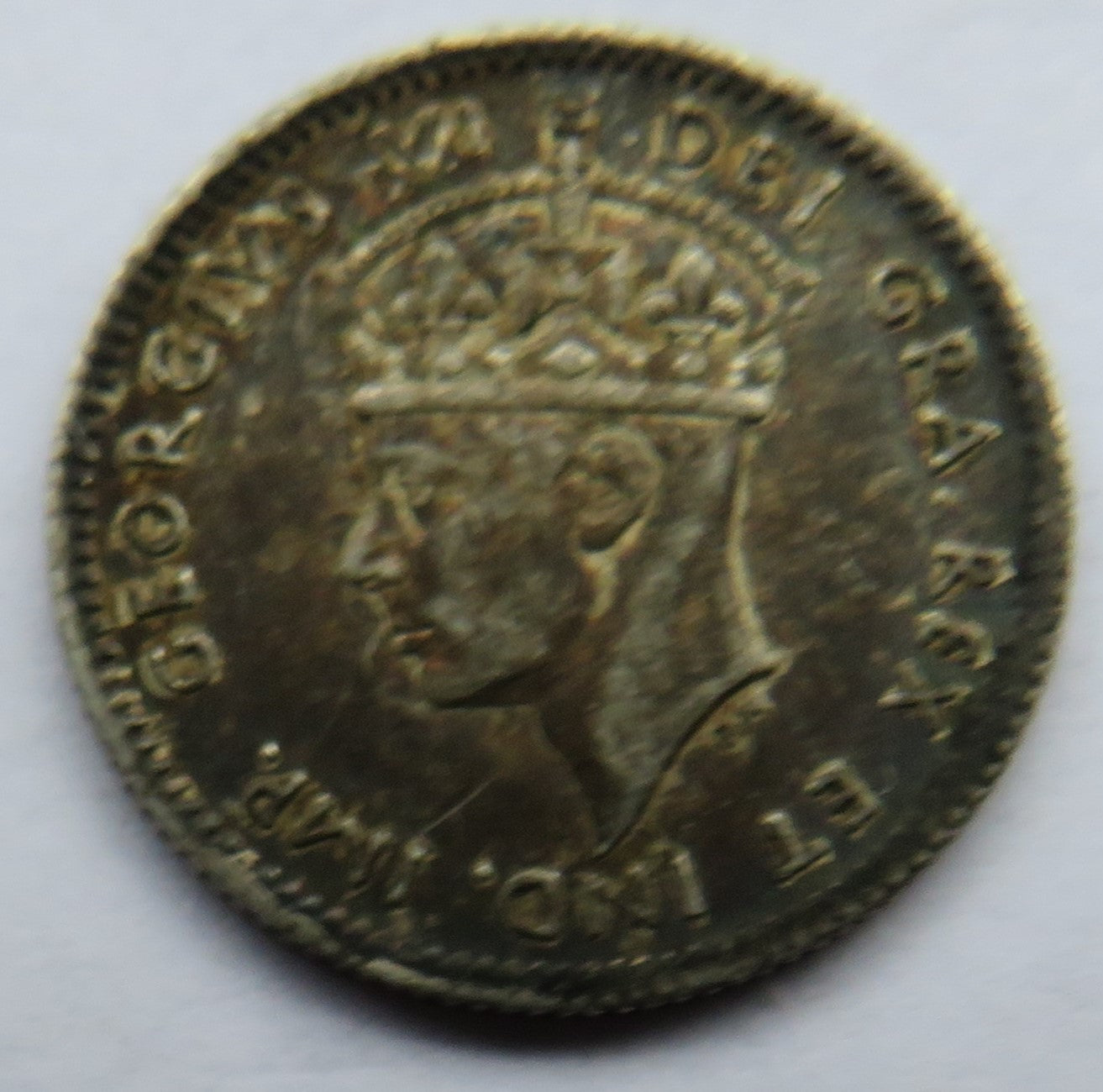 1940 King George VI Newfoundland Silver 5 Cents Coin