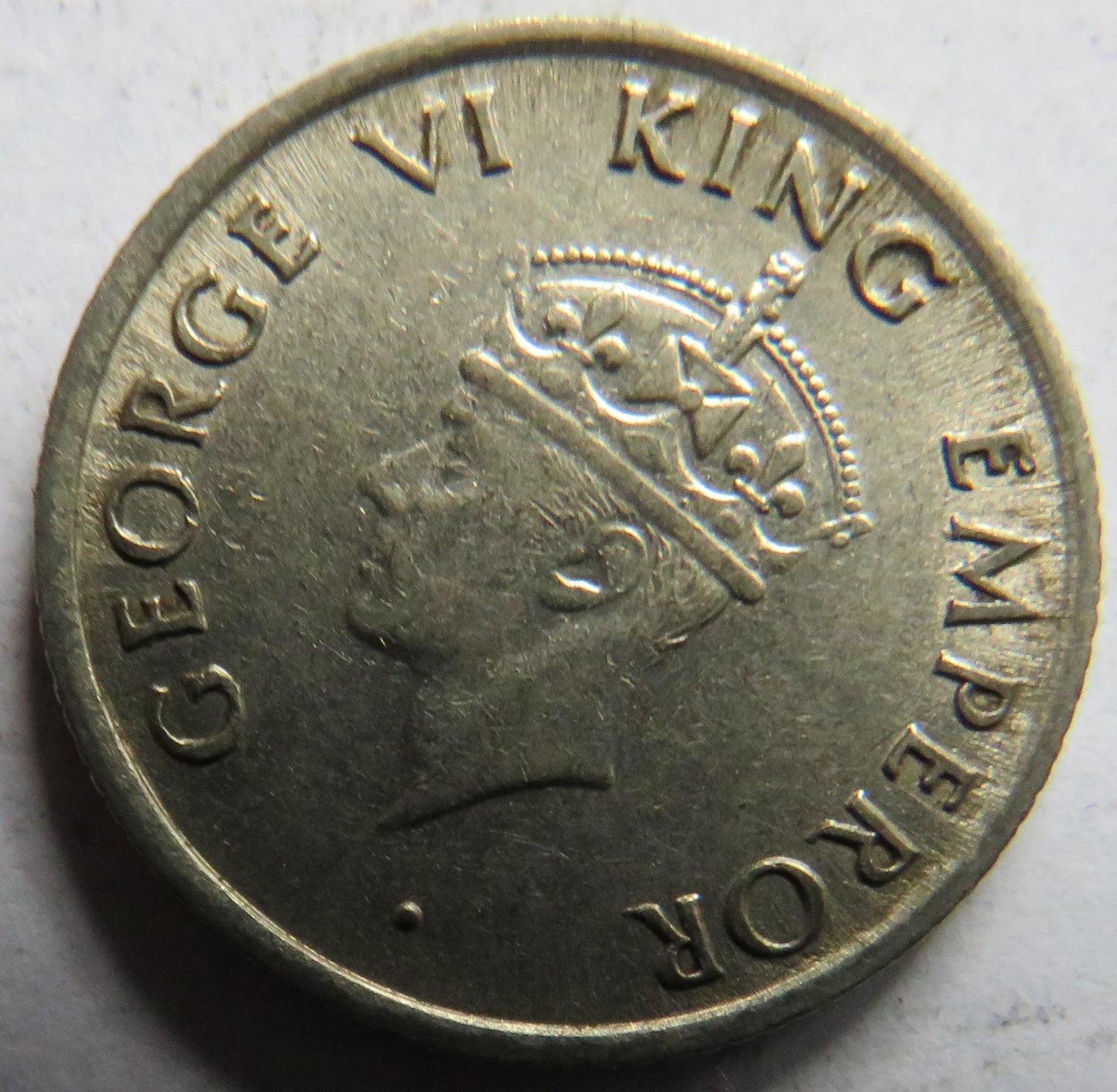 1946 King George VI India 1/4 Rupee Coin
