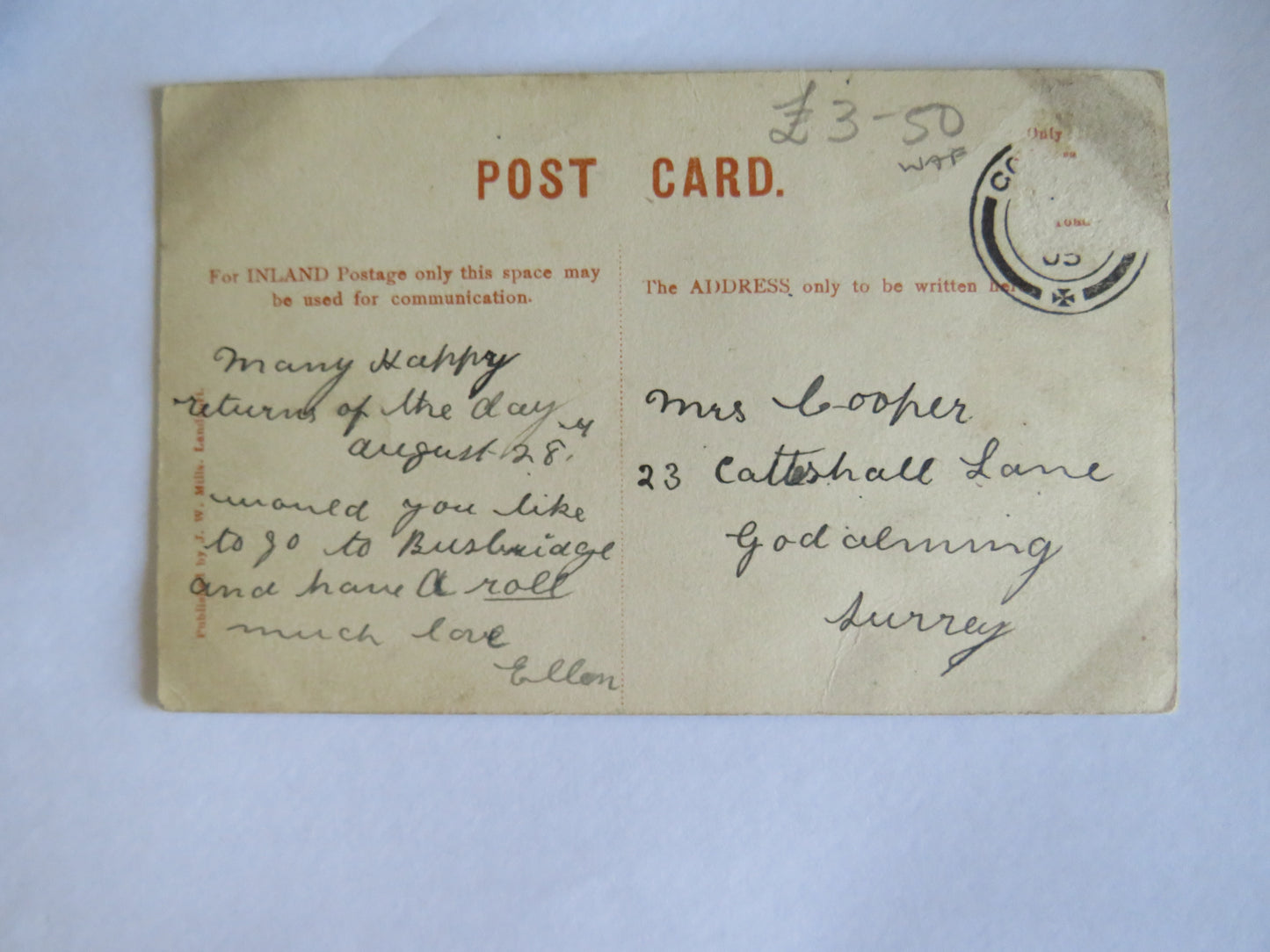 Antique Postcard of Past and Present British Submarine No3 1905