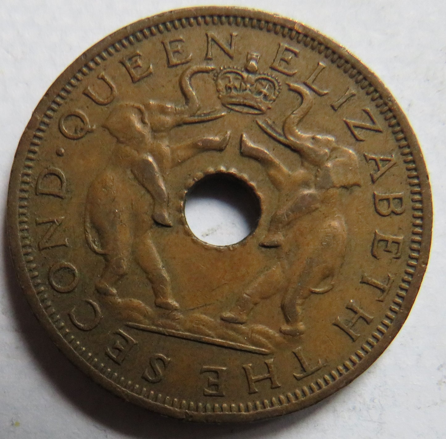 1963 Rhodesia and Nyasaland One Penny Coin