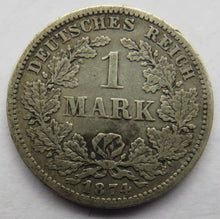 Load image into Gallery viewer, 1874-F Germany Silver One Mark Coin
