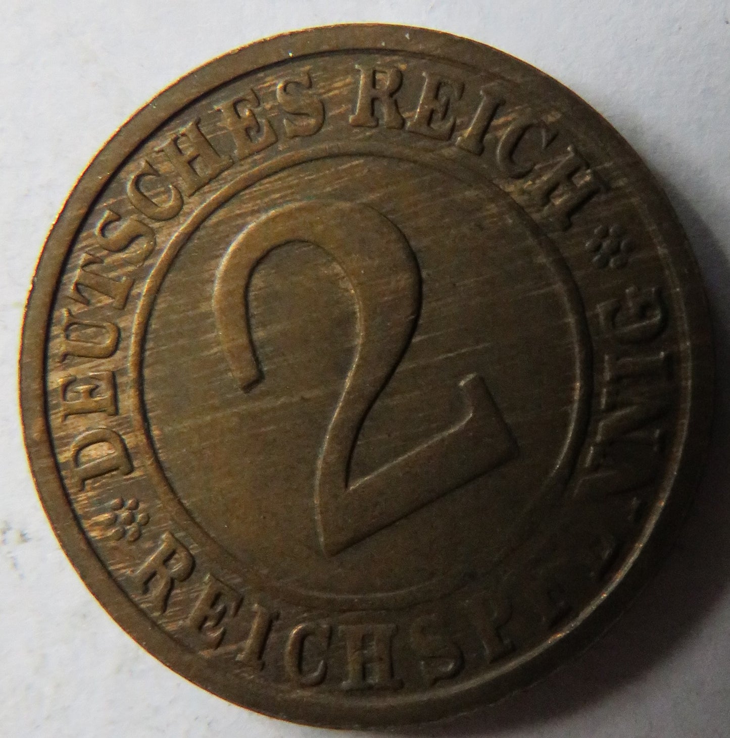 1936-D Germany - Weimar Republic 2 Reichspfennig Coin
