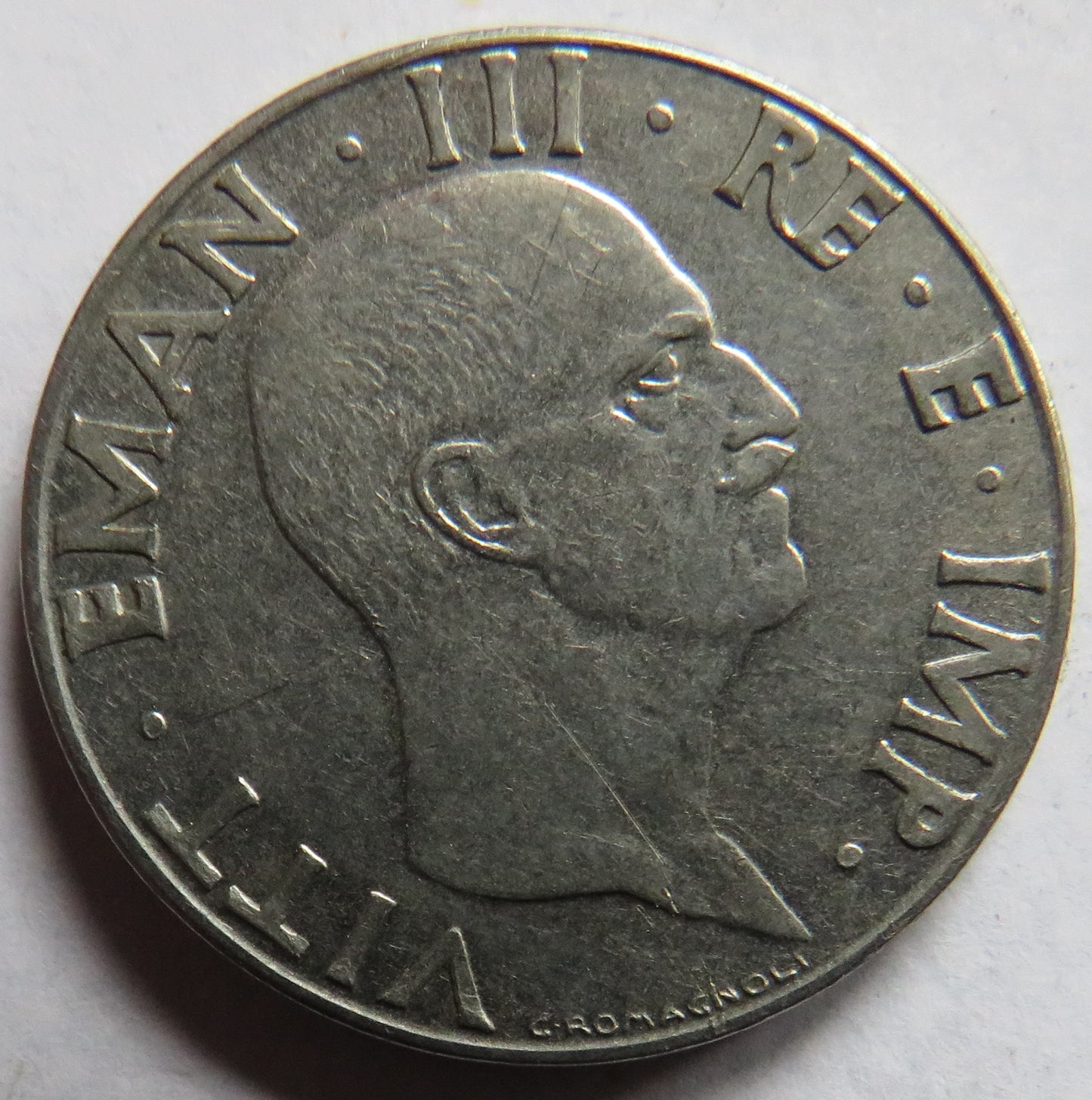 1940 Italy 50 Centesimi Coin