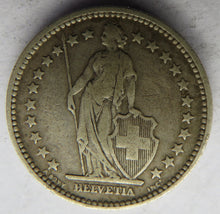 Load image into Gallery viewer, 1886 Switzerland Silver 2 Francs Coin
