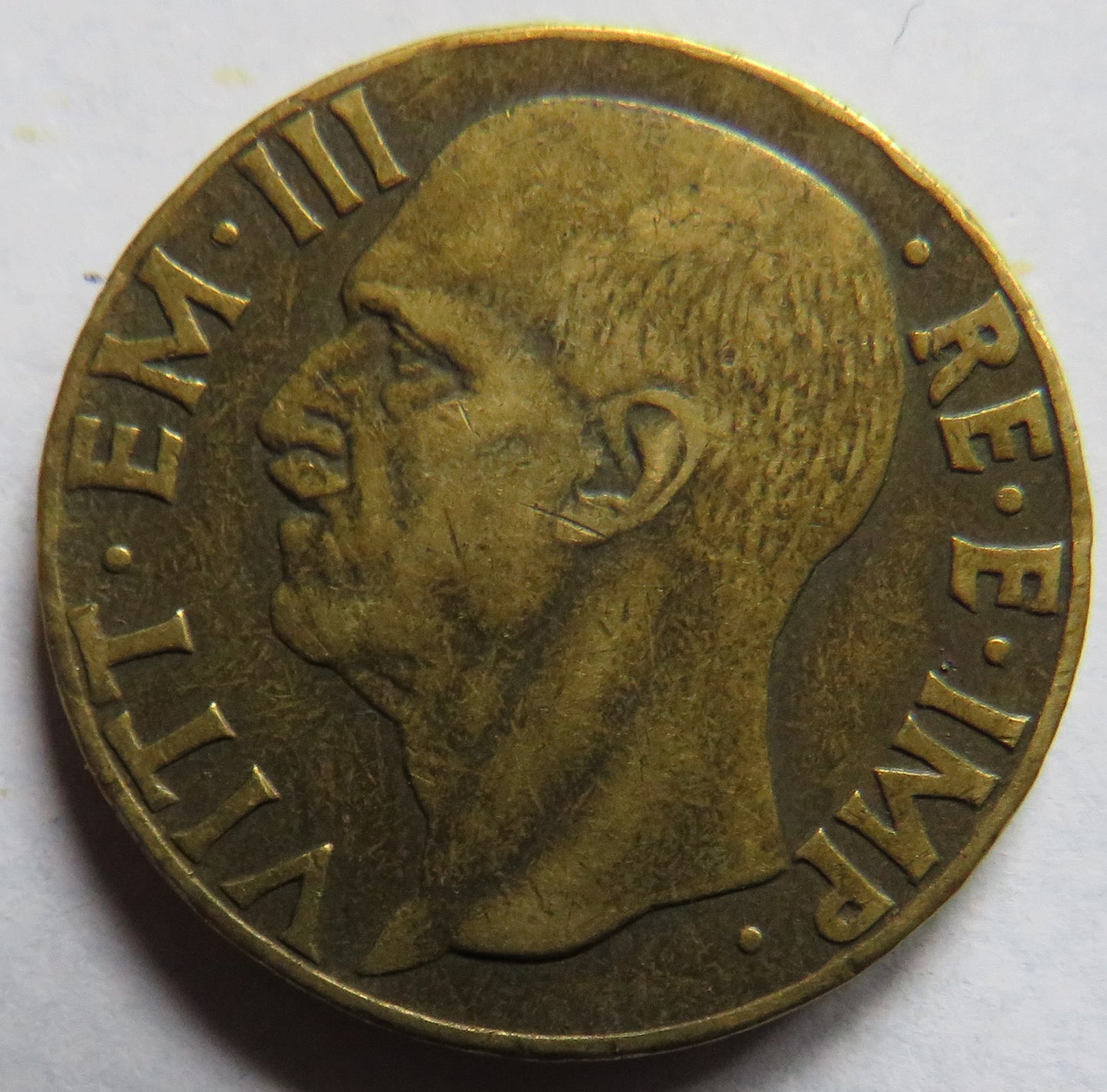 1941 Italy 10 Centesimi Coin