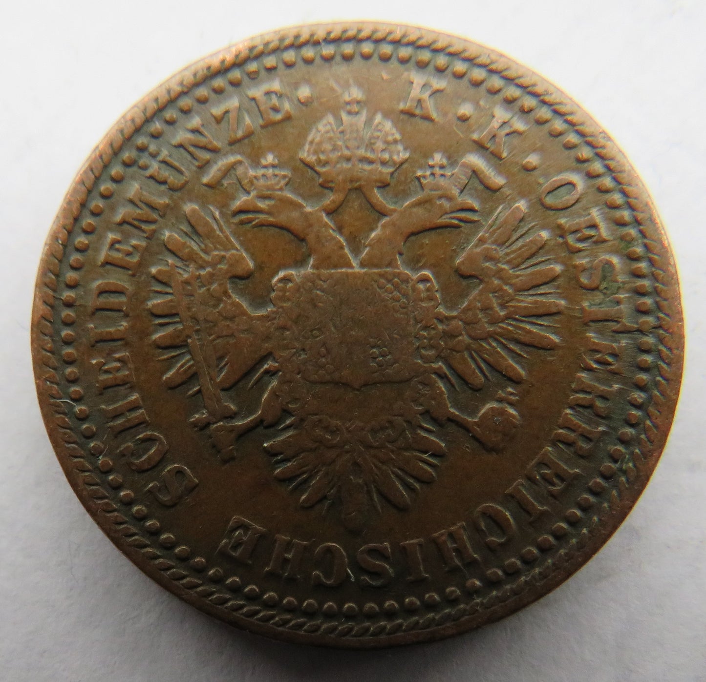 1851-A Austria One Kreuzer Coin