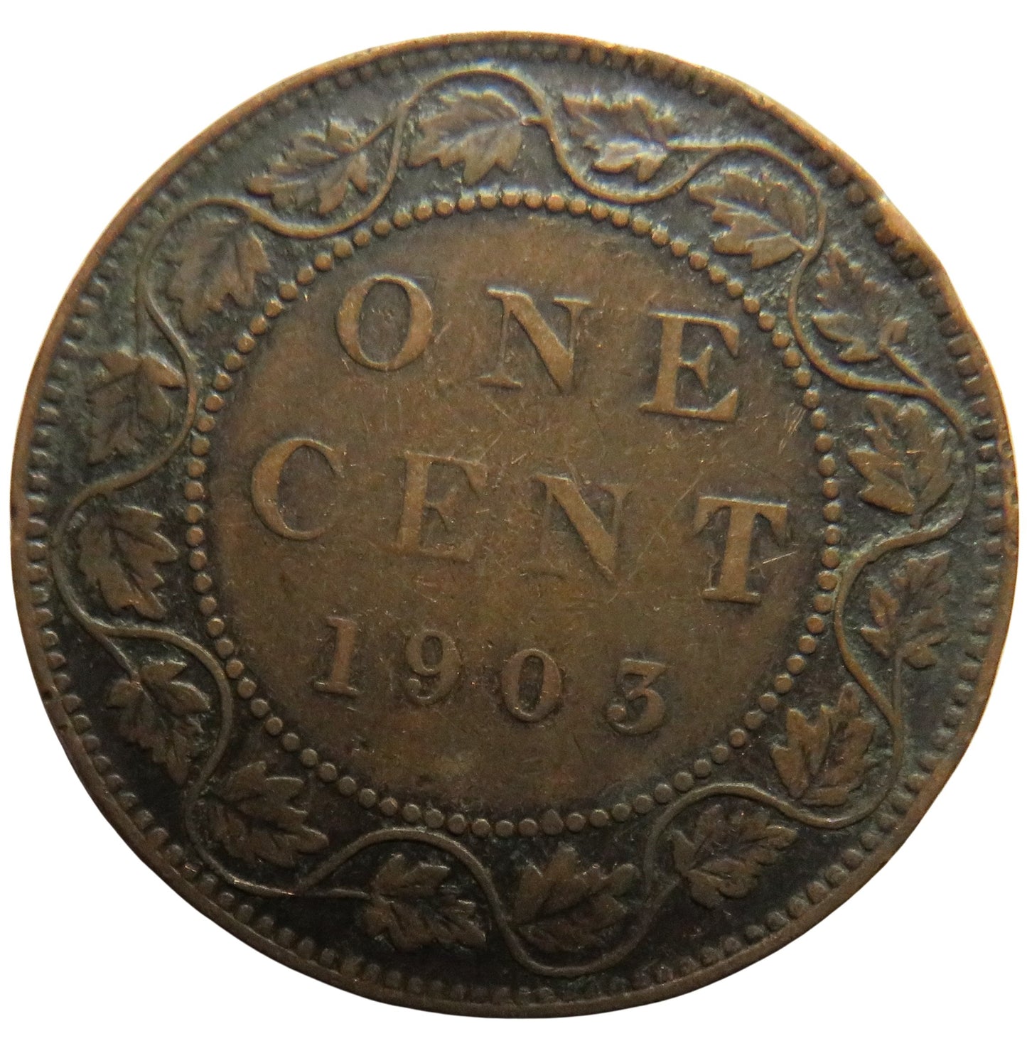 1903 King Edward VII Canada One Cent Coin