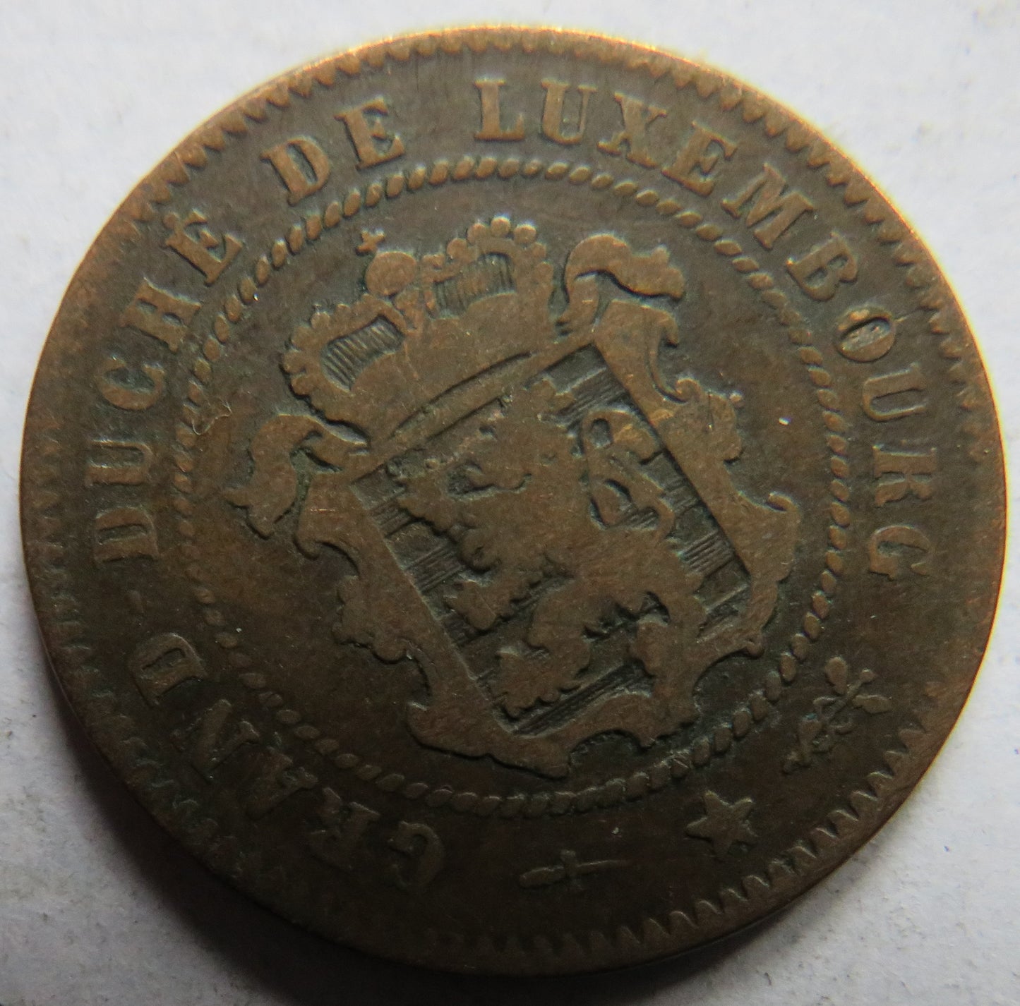 1854 Luxembourg 5 Centimes Coin