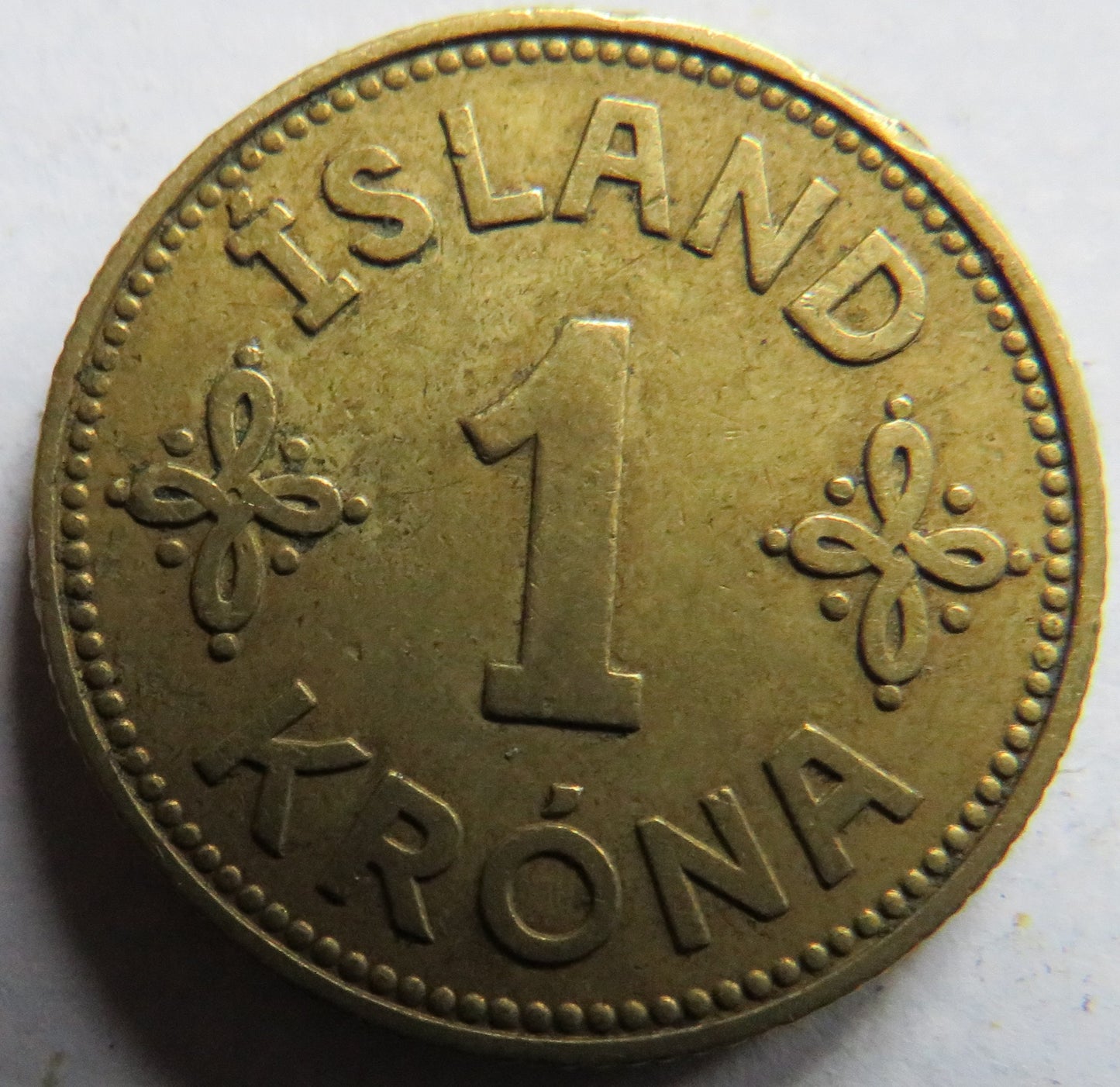 1940 Iceland One Krona Coin
