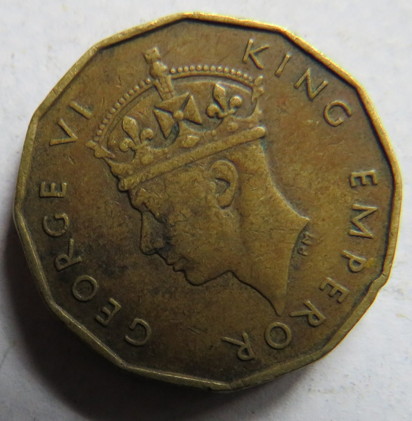 1947 King George VI Fiji Threepence Coin