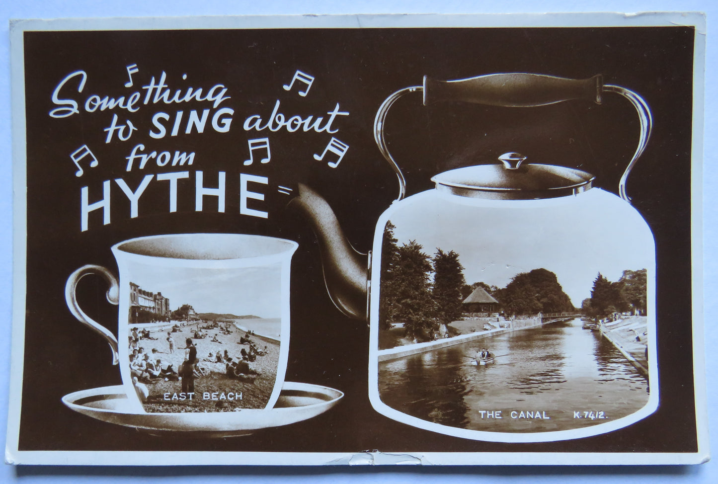 Vintage Postcard of Something to Sing About from Hythe 1955
