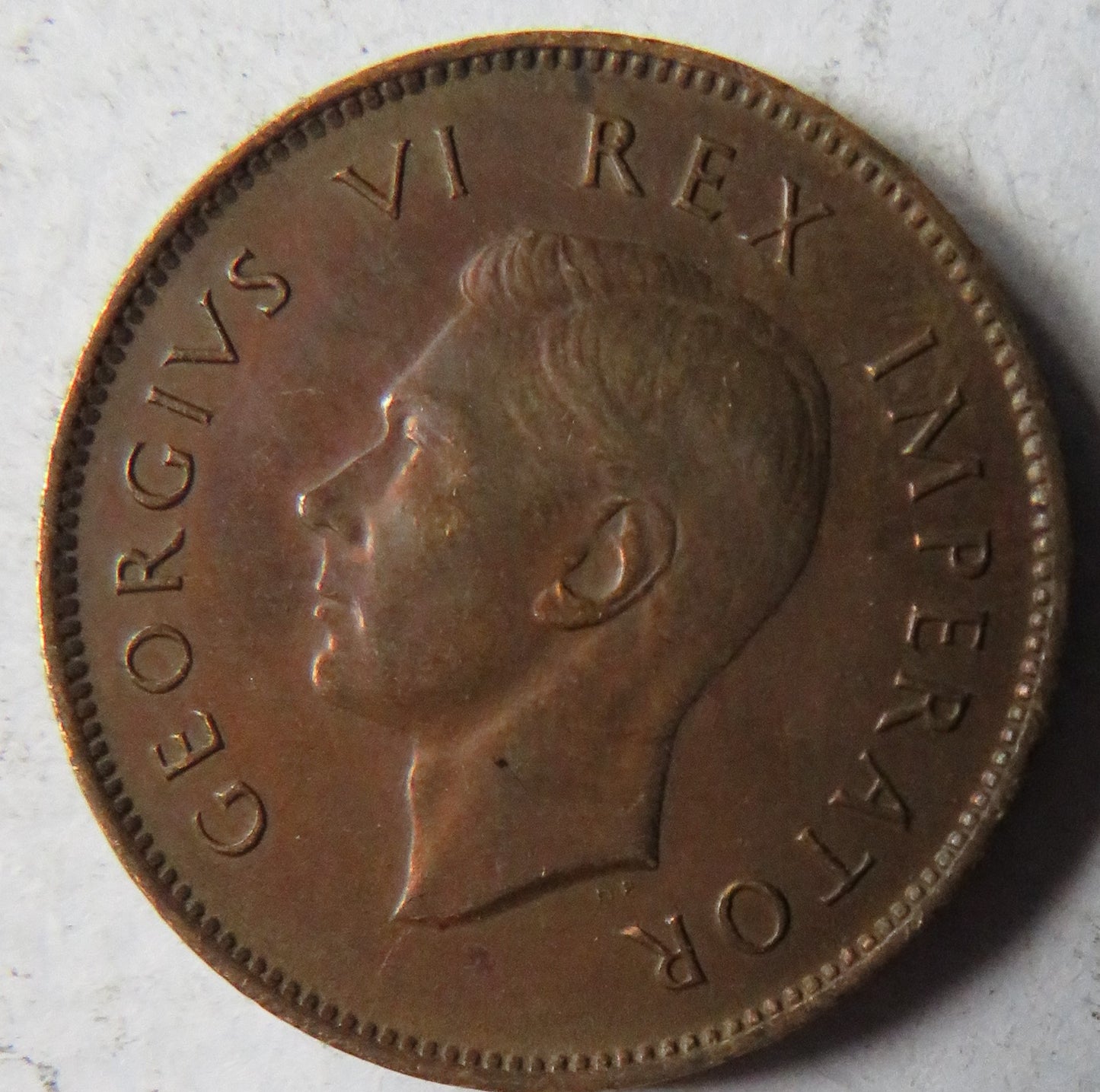 1943 King George VI South Africa Farthing Coin