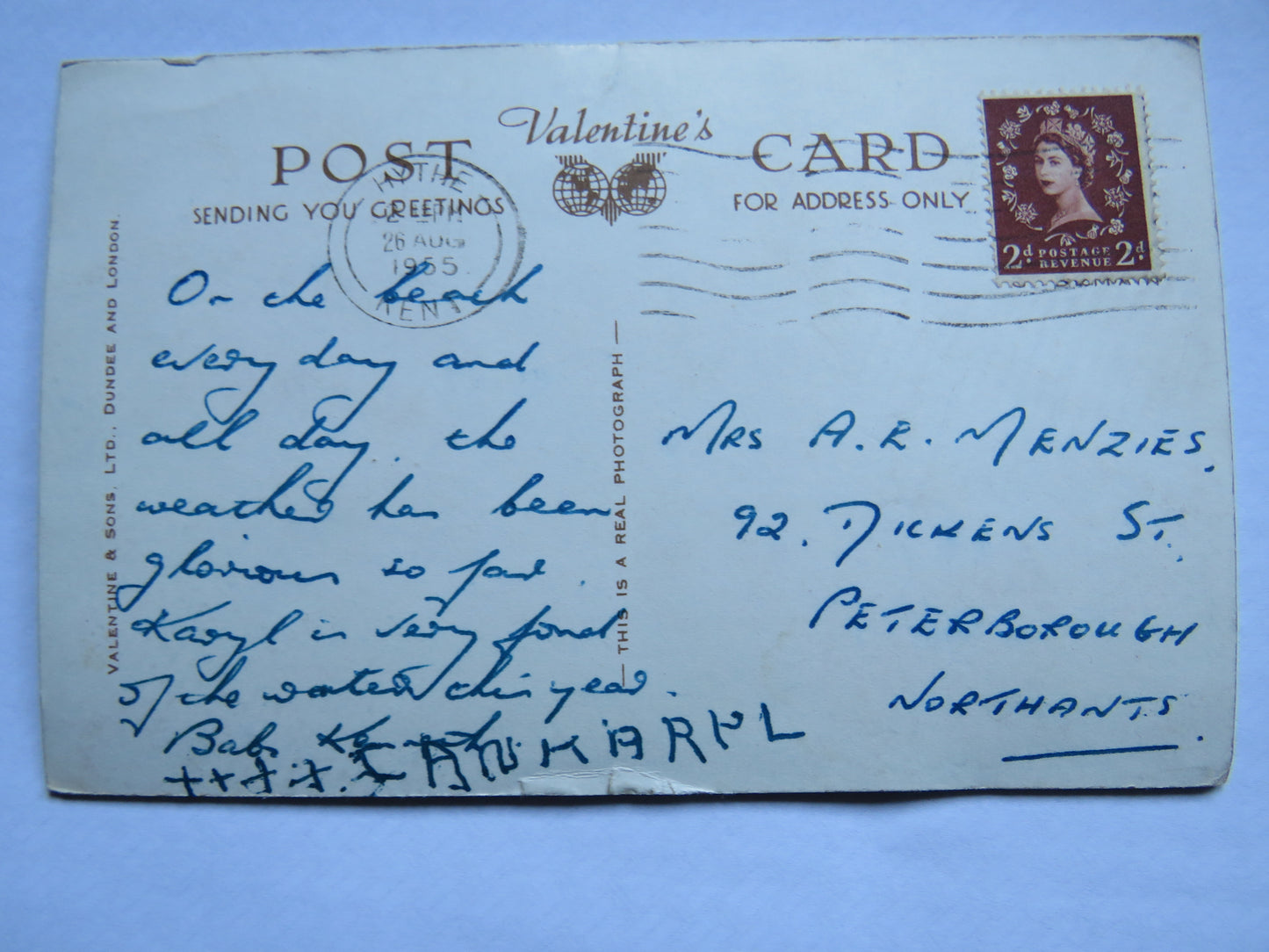 Vintage Postcard of Something to Sing About from Hythe 1955