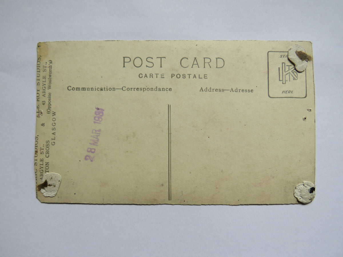 Vintage Postcard of Theatrical Dancer, Signed Postcard by Winnie