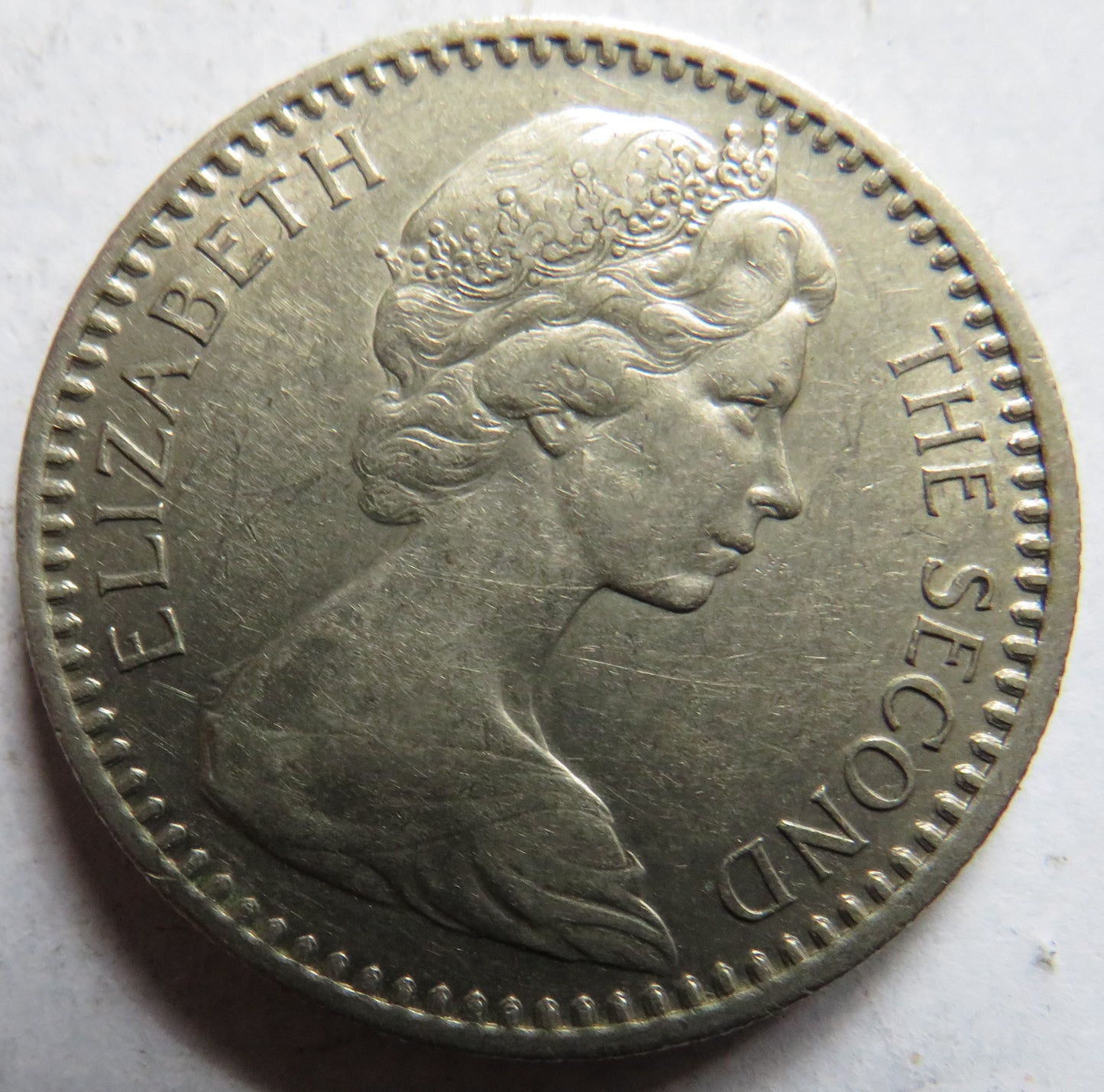 1964 Queen Elizabeth II Rhodesia 1/2 Crown / 25 Cents Coin