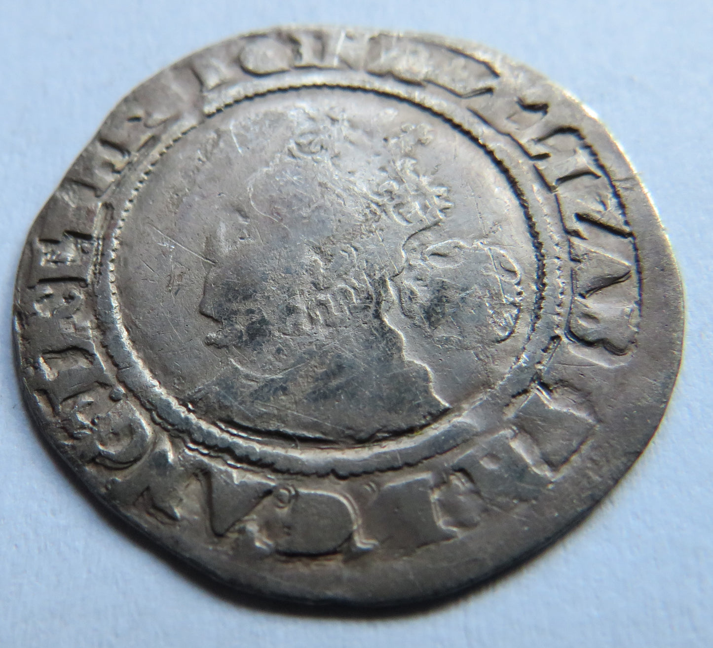 1569 Queen Elizabeth I Hammered Silver Sixpence Coin - England