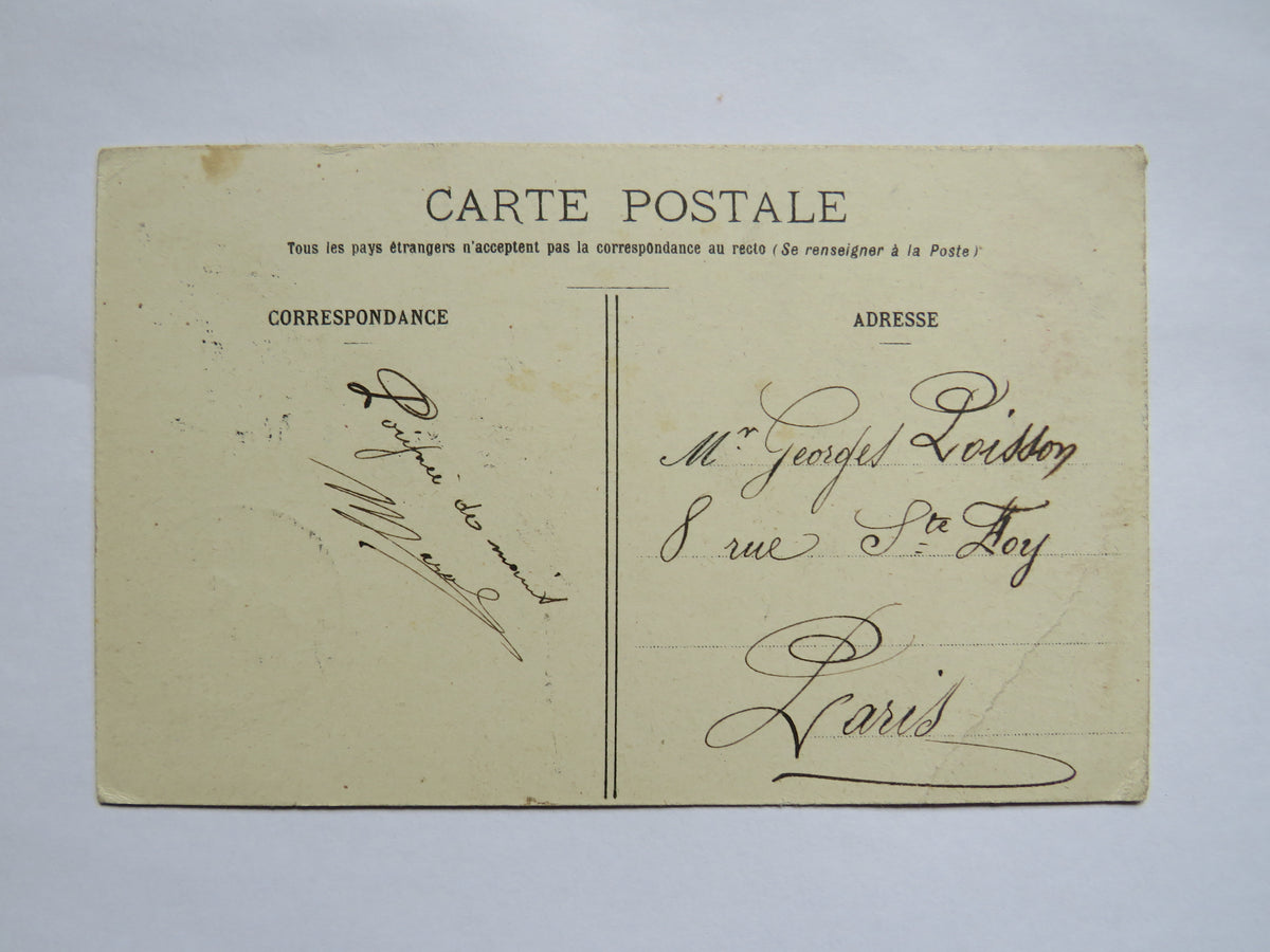 Vintage Postcard of Baliade de nuit, E. R. Paris, 1908