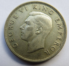 Load image into Gallery viewer, 1941 King George VI New Zealand Silver Halfcrown Coin
