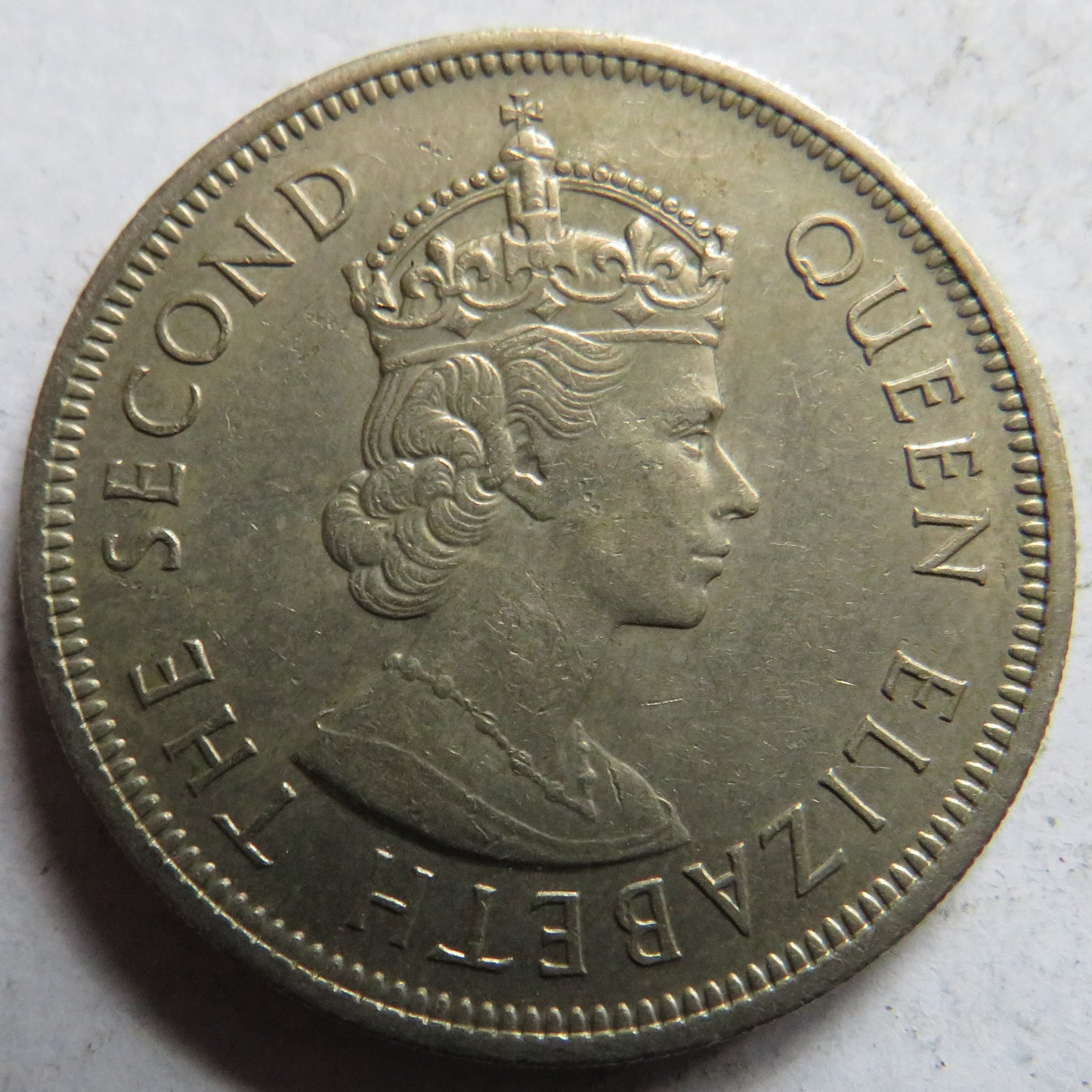 1972 Queen Elizabeth II Seychelles One Rupee Coin