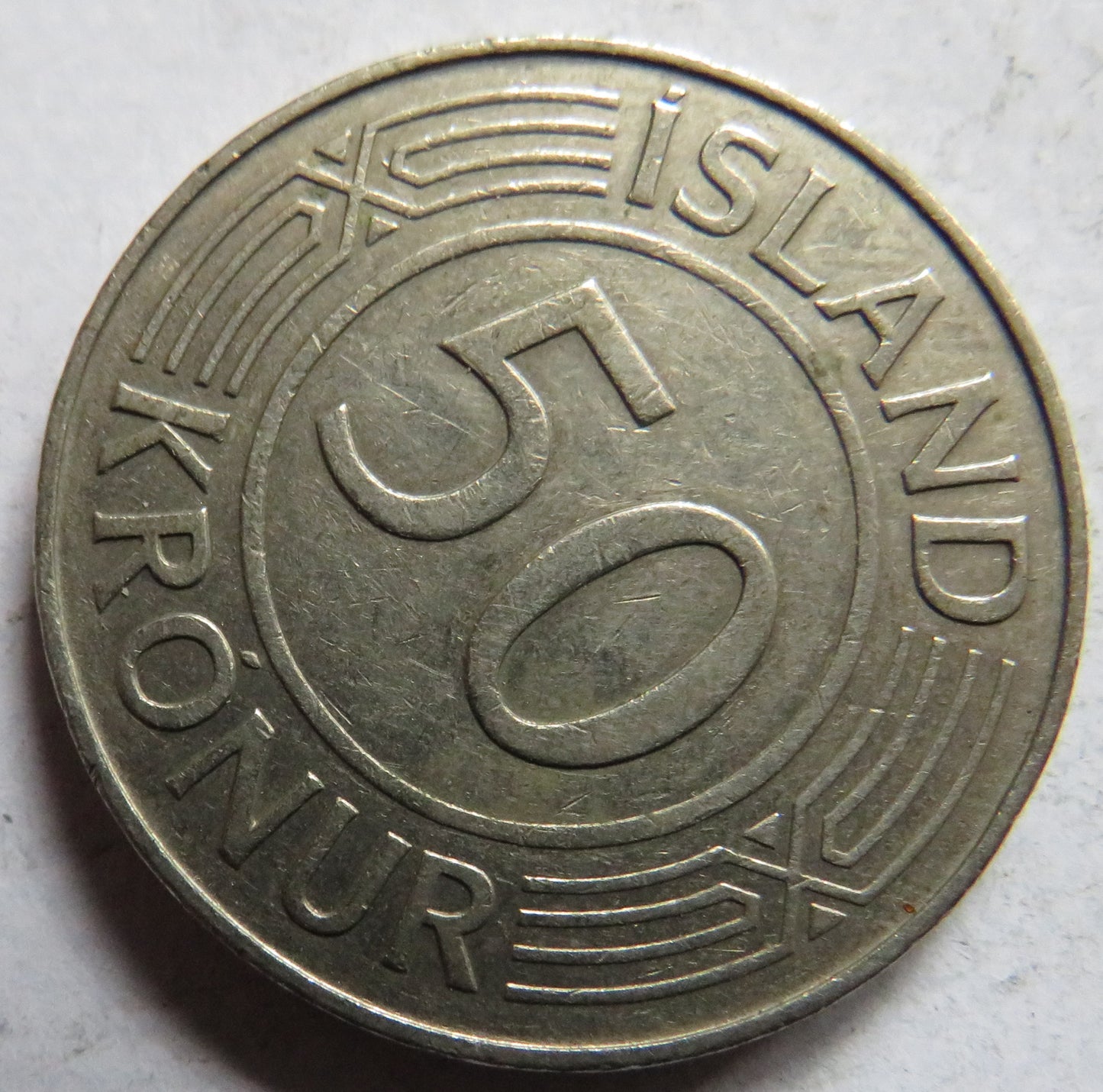 1971 Iceland 50 Krónur Coin Parliament Building