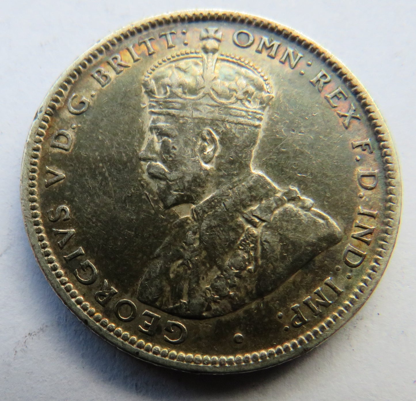 1917-M King George V Australia One Shilling Coin