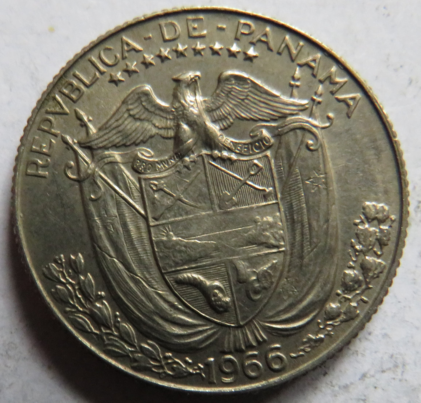 1966 Panama 1/4 Balboa Coin